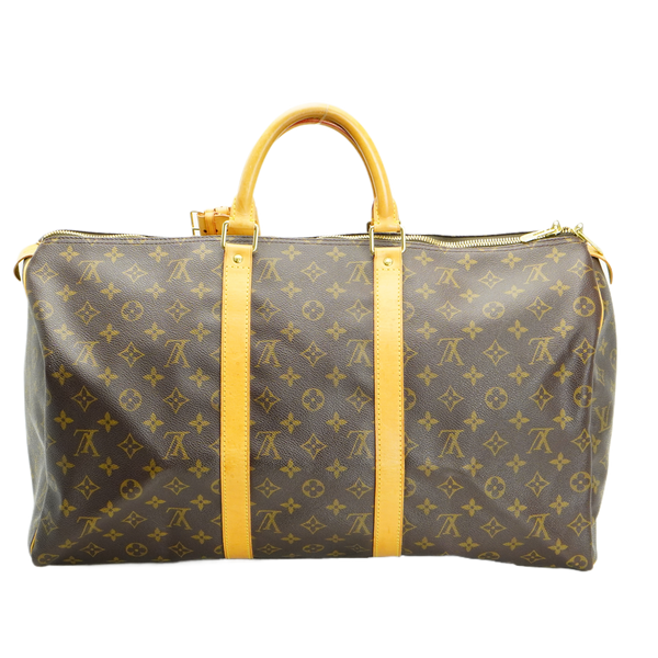 Louis Vuitton Brown Monogram Keepall 50 Bag