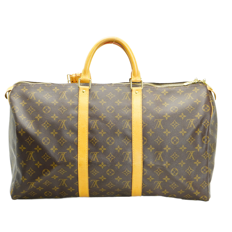 Louis Vuitton Brown Monogram Keepall 50 Bag