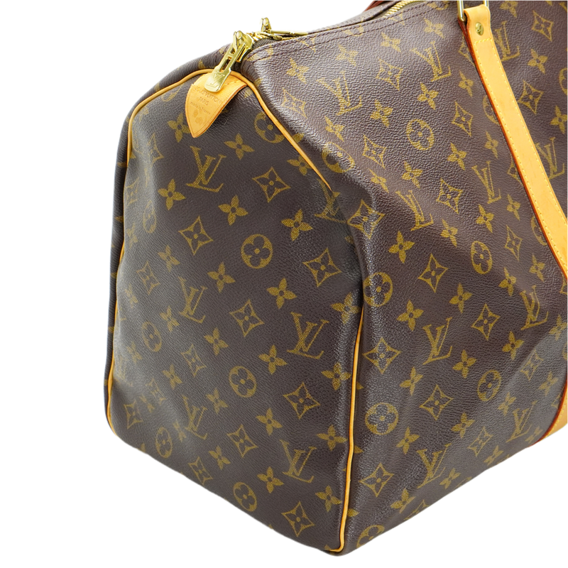 Louis Vuitton Brown Monogram Keepall 50 Bag