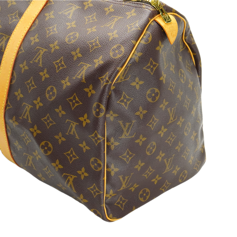 Louis Vuitton Brown Monogram Keepall 50 Bag