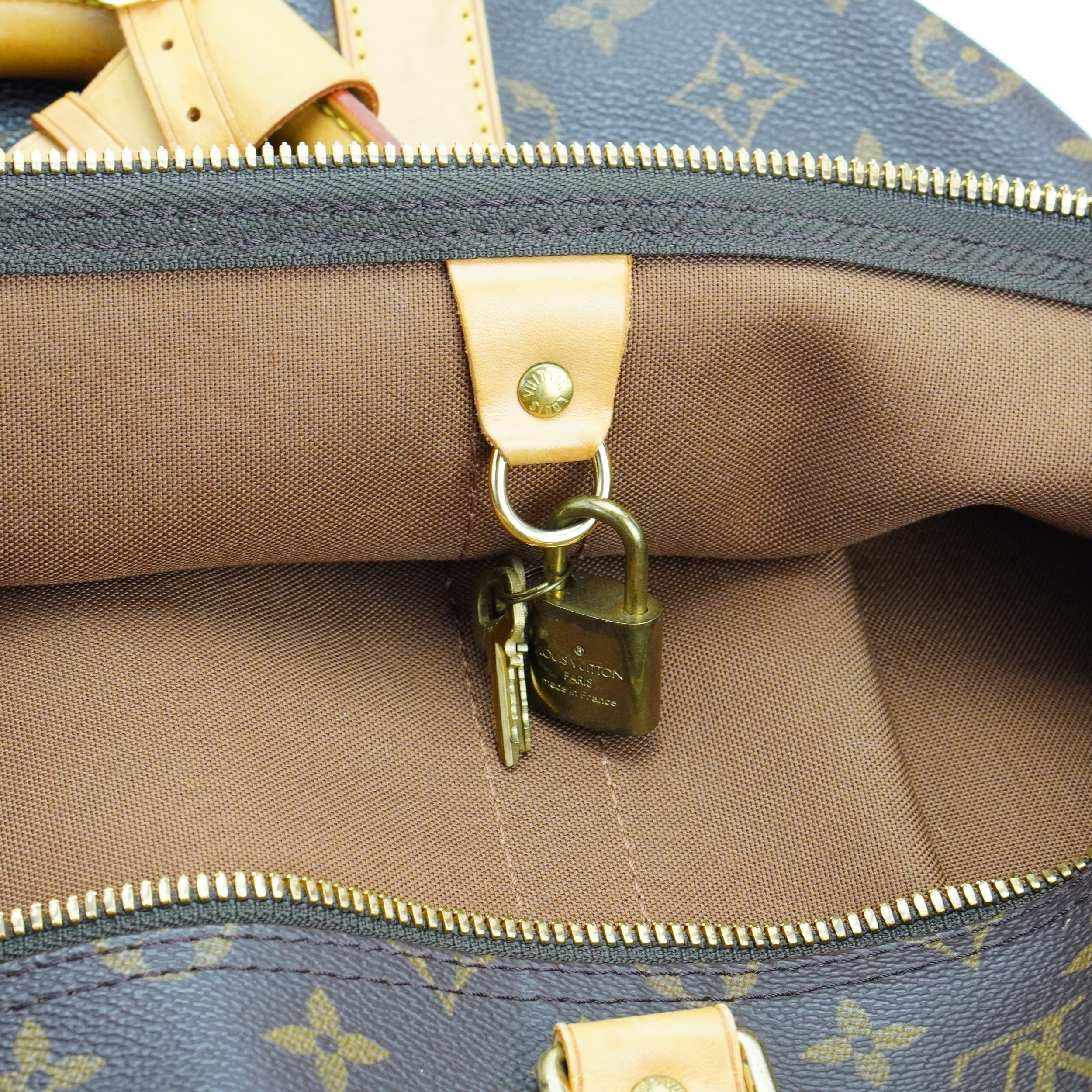 Louis Vuitton Brown Monogram Keepall 50 Bag