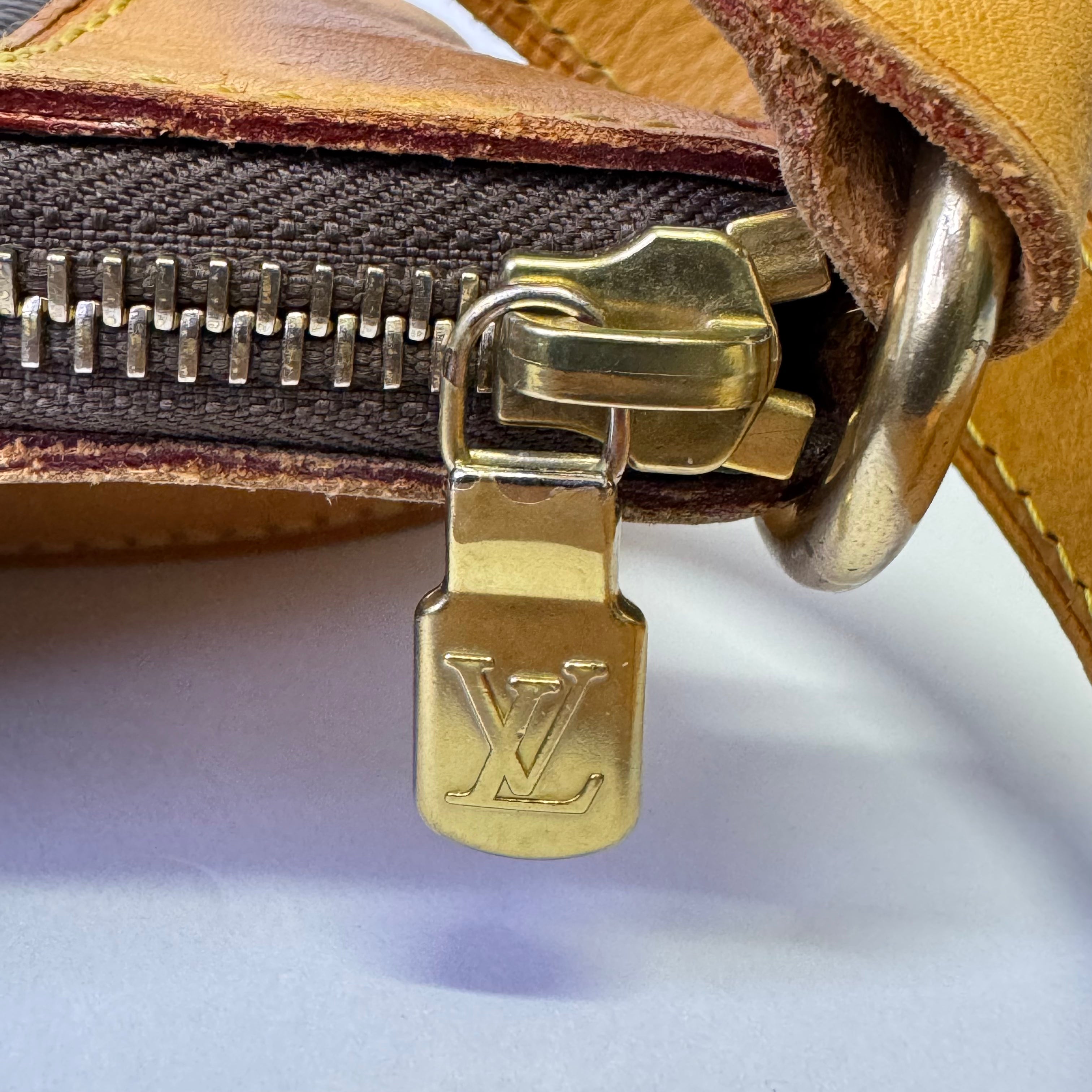 Louis Vuitton Monogram Odean Shoulder Bag Brown