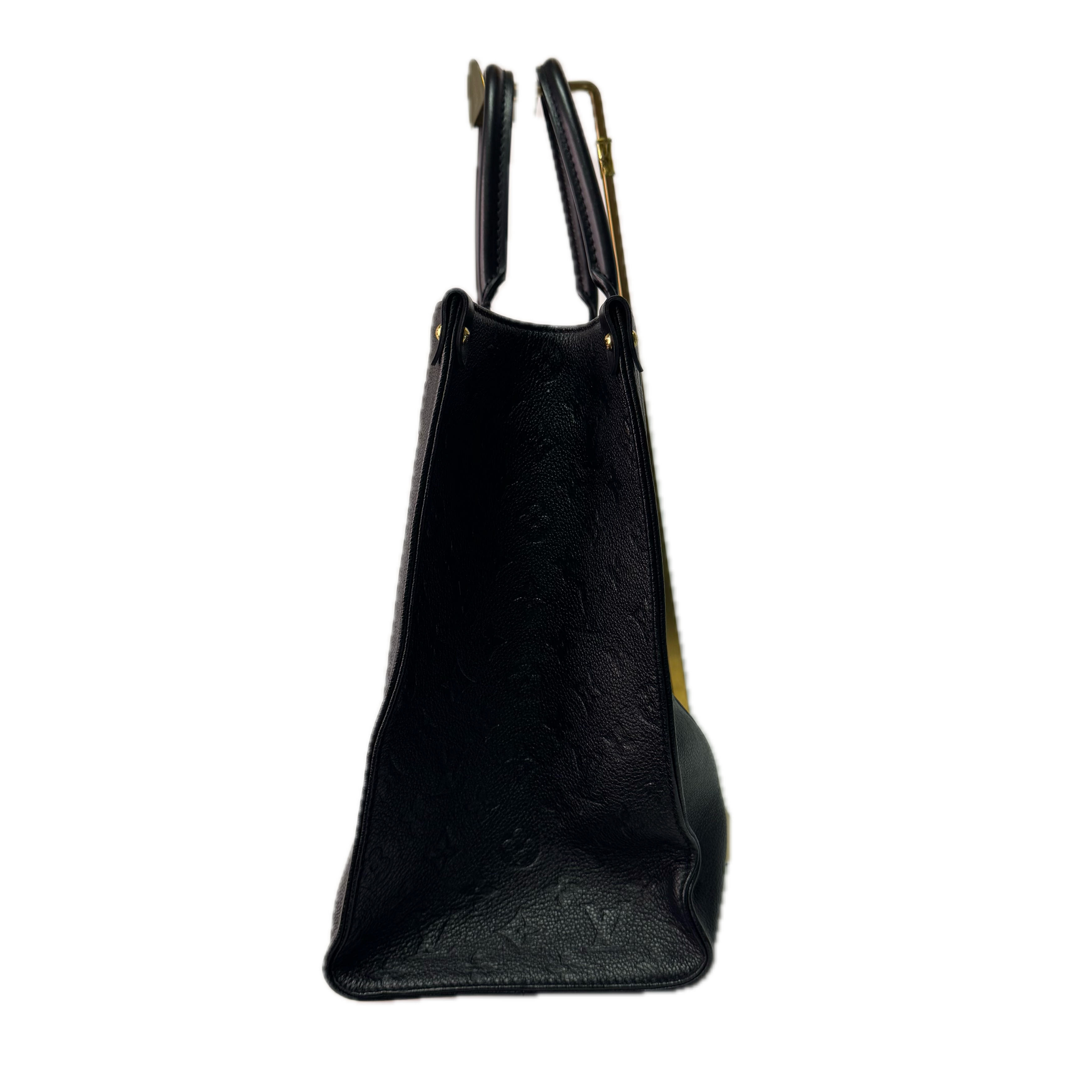 Louis Vuitton OnTheGo Monogram Tote Bag Leather Black