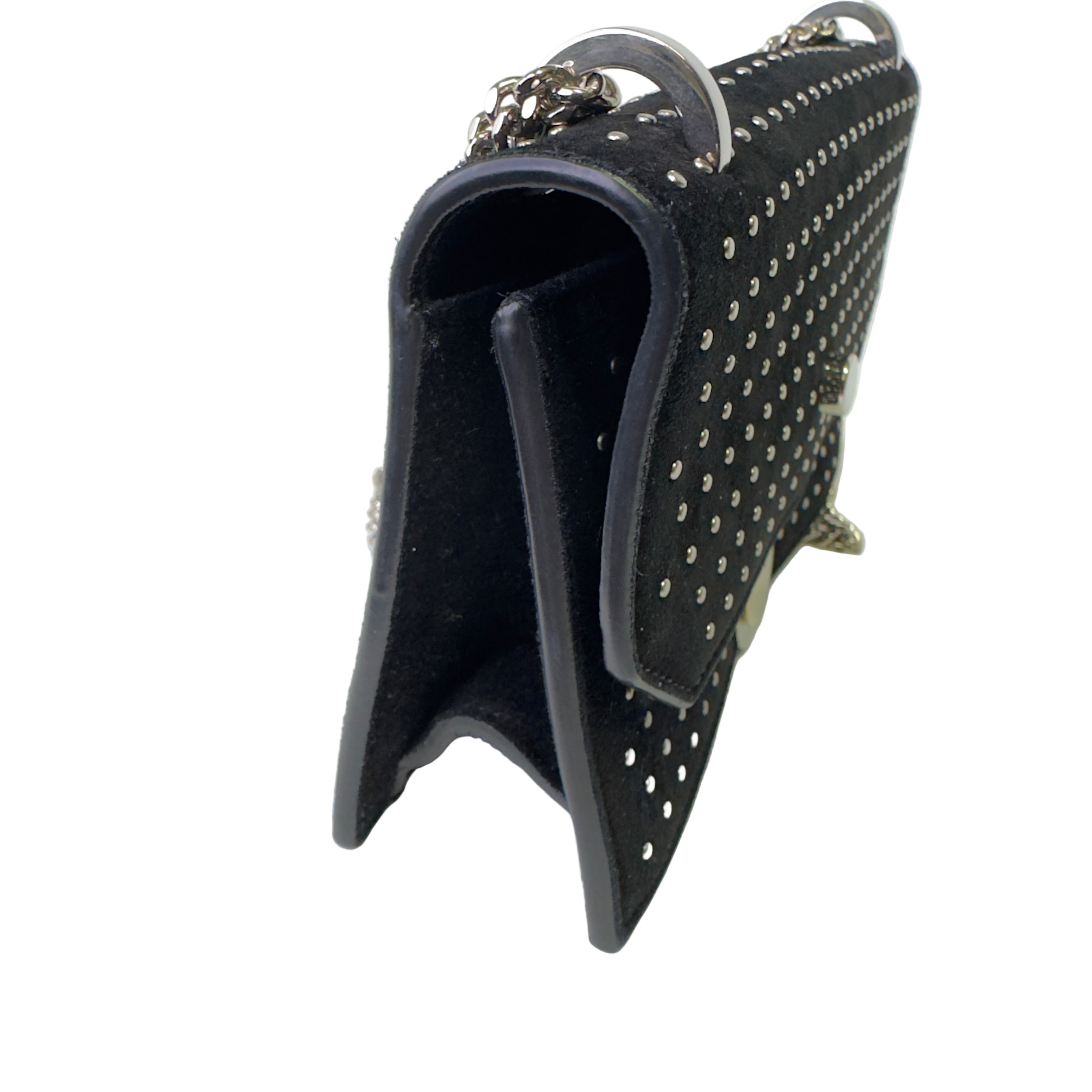 Jimmy Choo Studded Crossbody Bag Black
