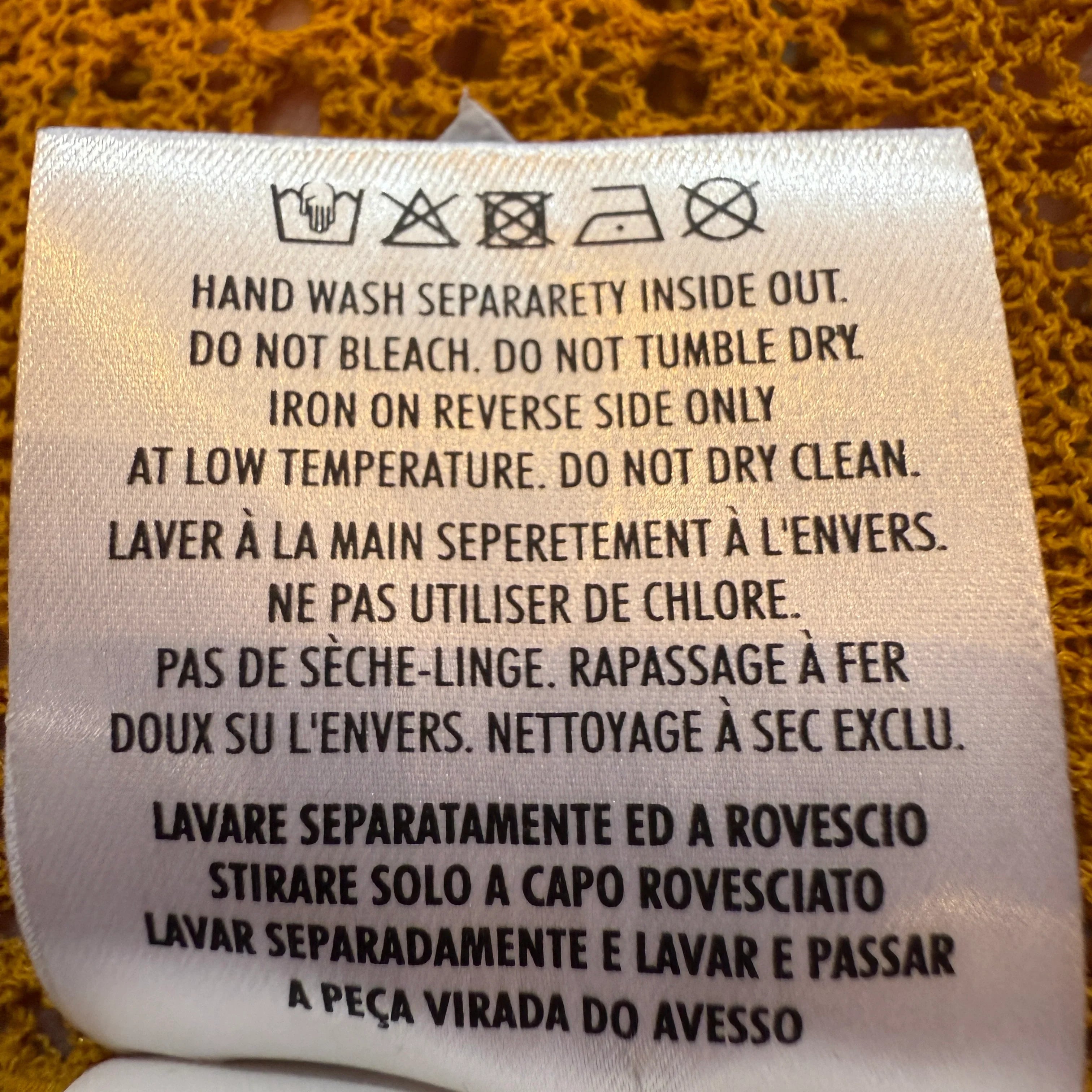 Gucci Mustard Studded Short Sleeve Silk Top Small