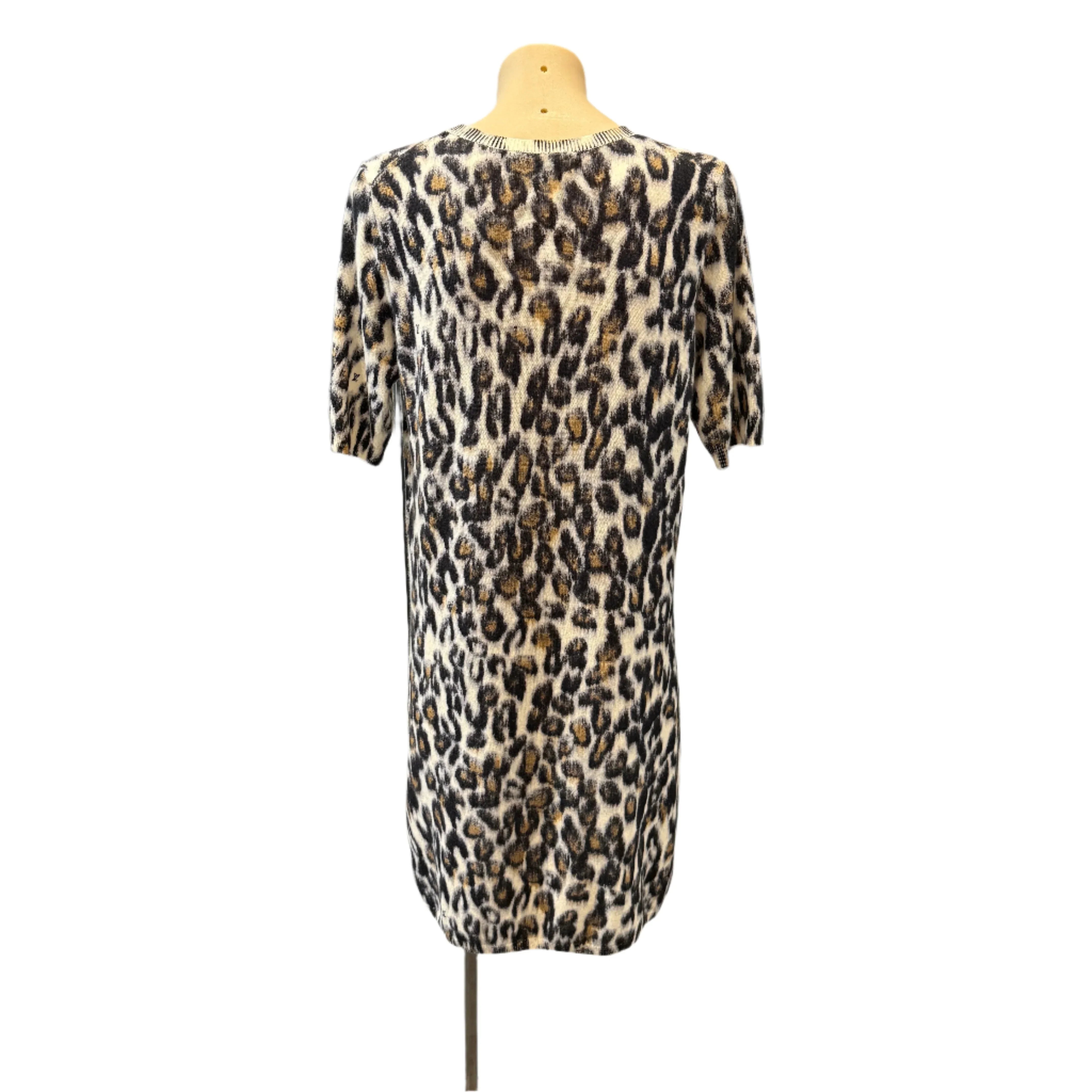 Louis Vuitton Cachemire Leopard Print Mini Dress Medium