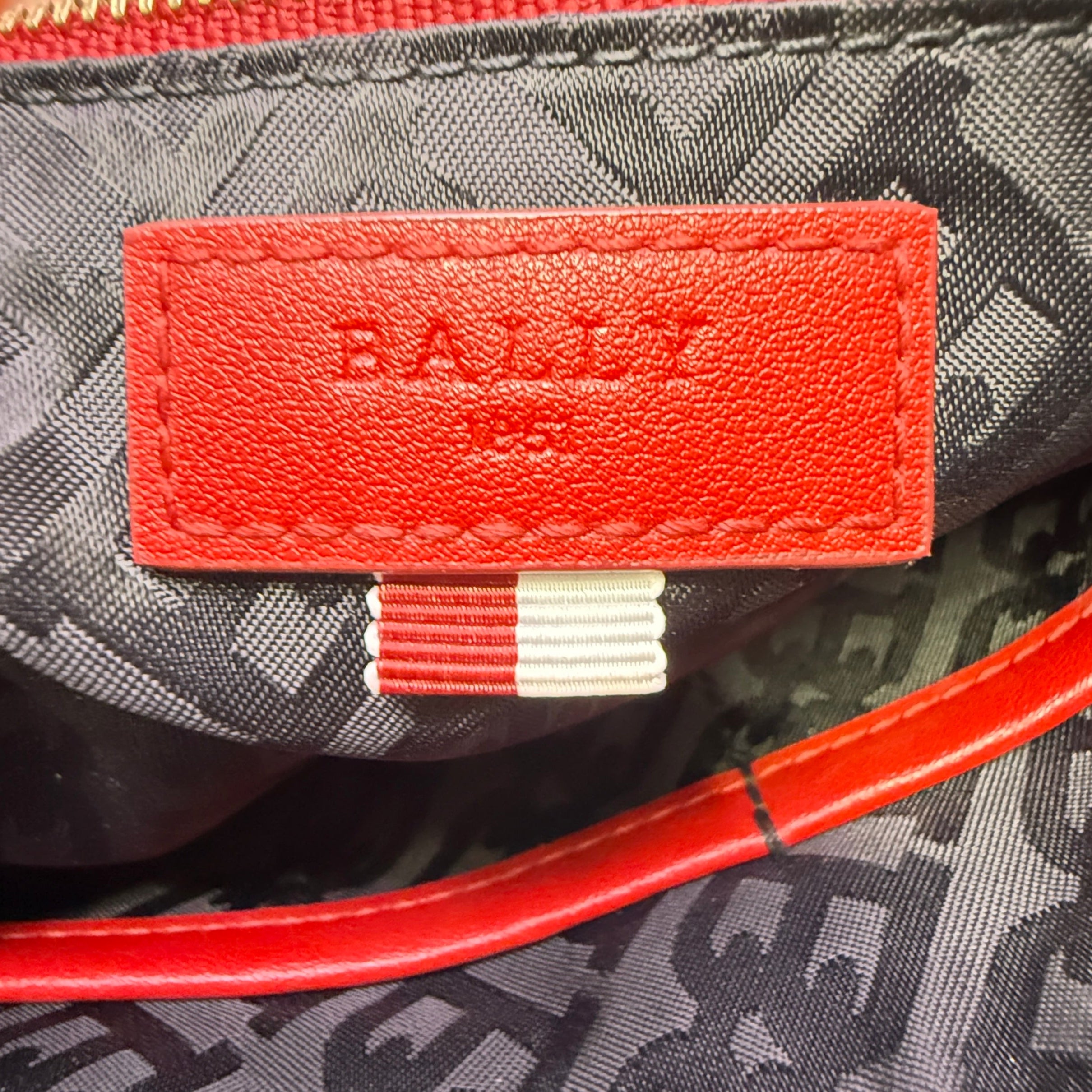 Bally Mini Nylon Mini Elenia Crossbody Bag Red