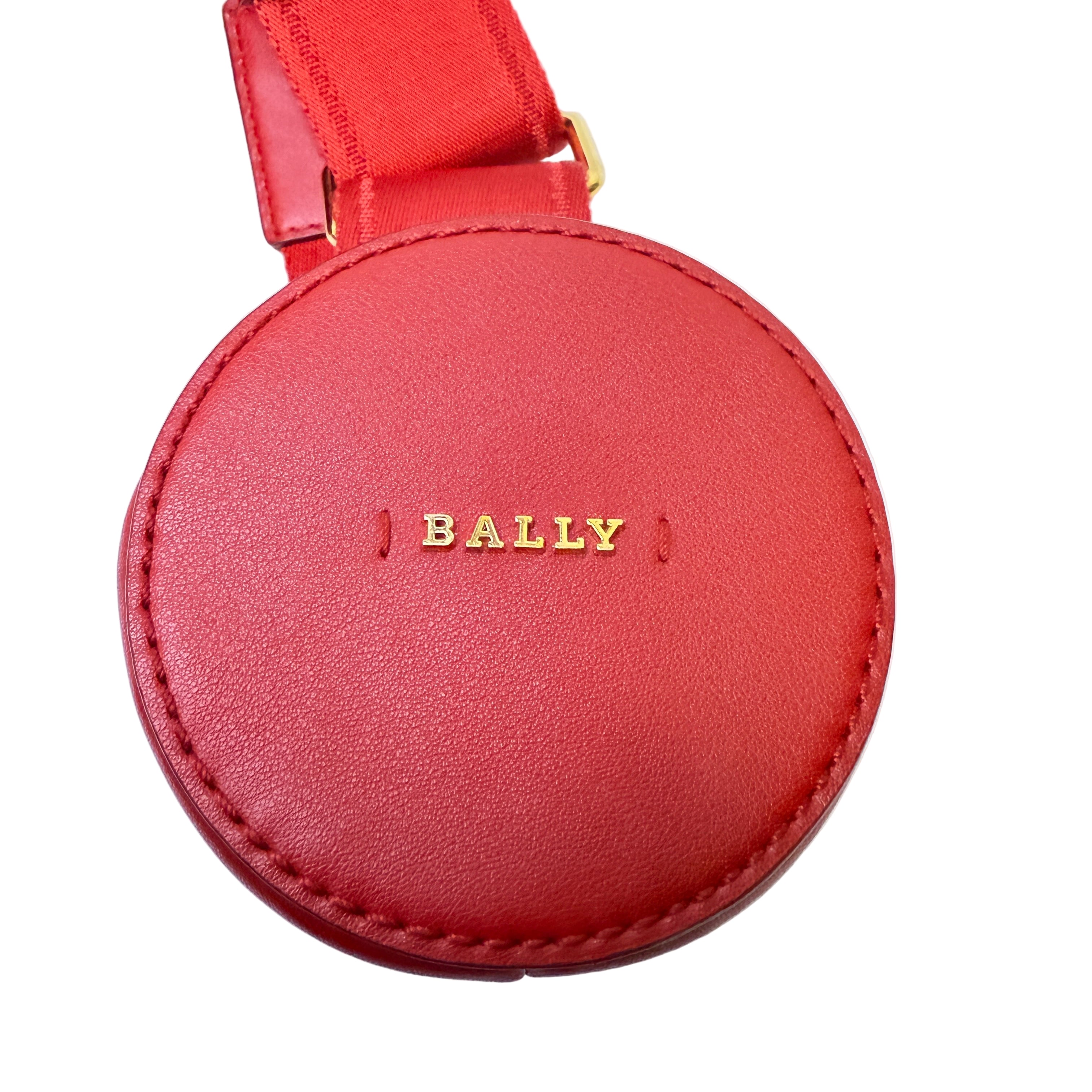 Bally Mini Nylon Mini Elenia Crossbody Bag Red