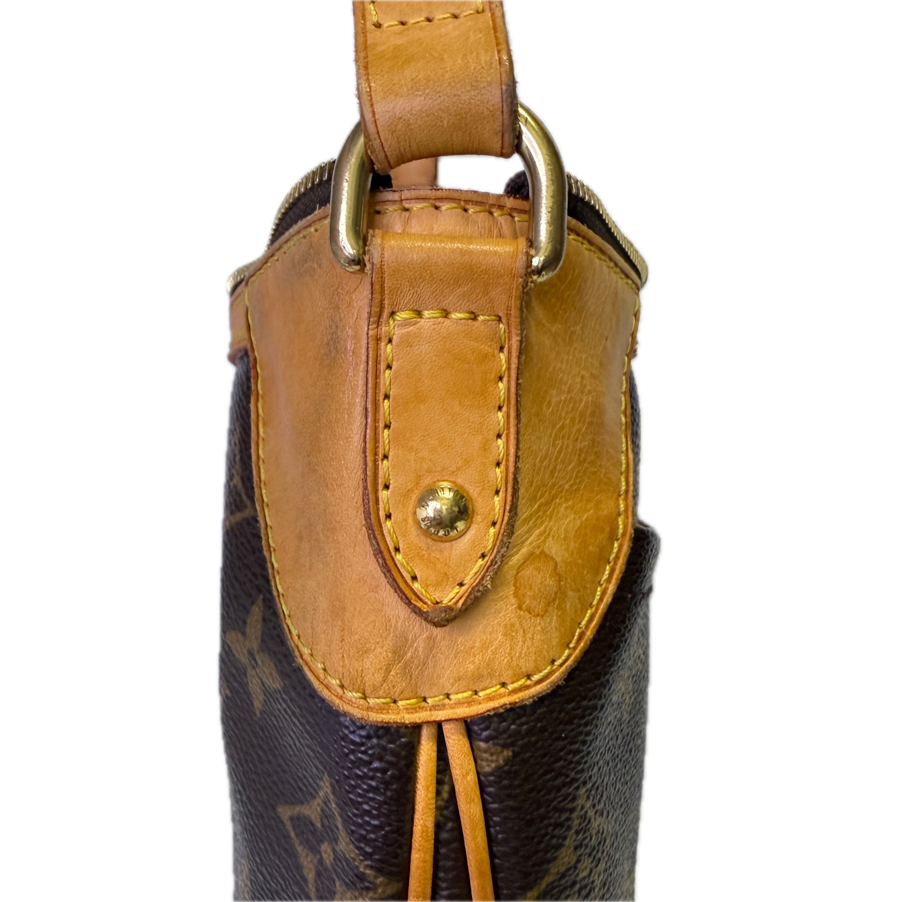 Louis Vuitton Monogram Odean Shoulder Bag Brown