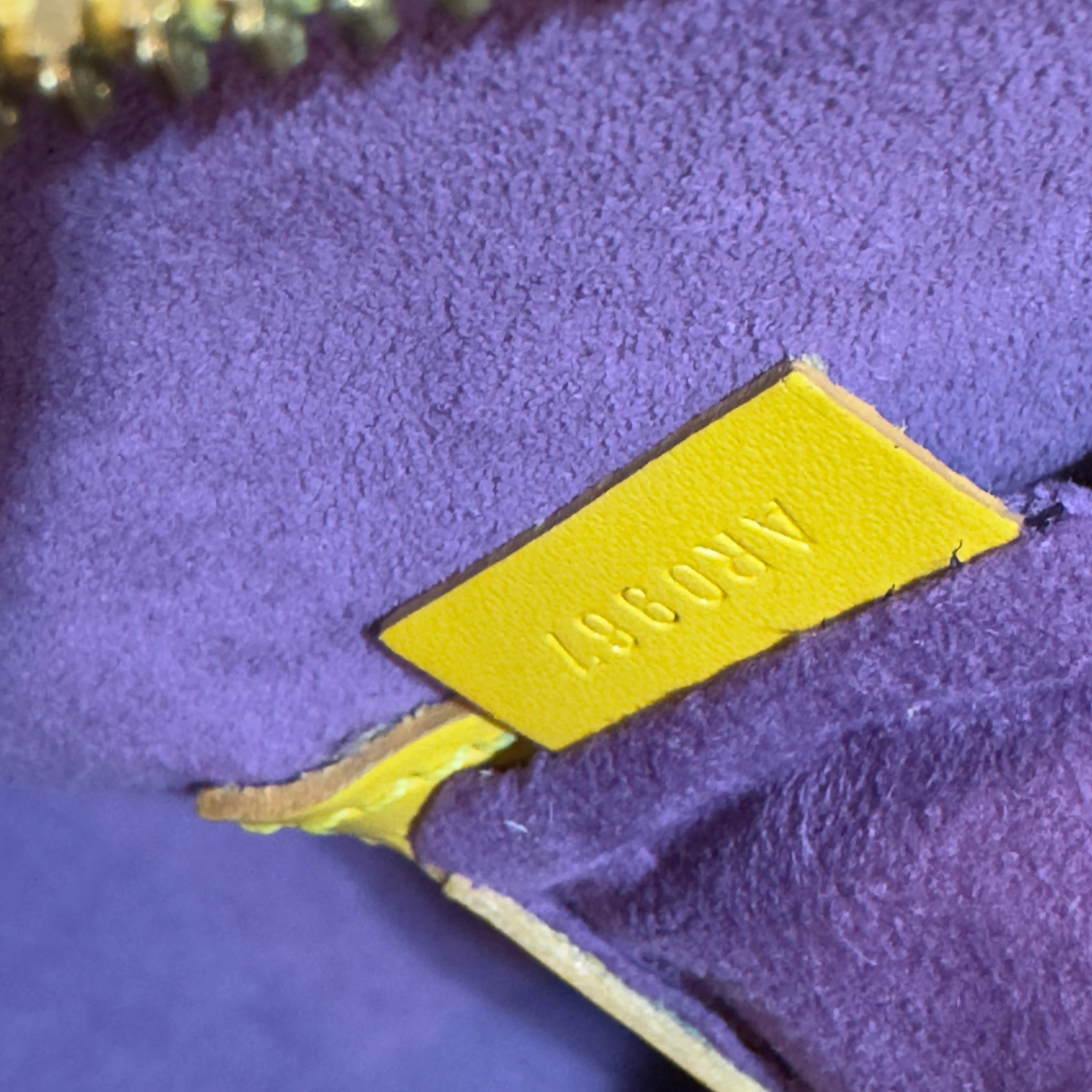Louis Vuitton Epi Alma Shoulder Bag Yellow