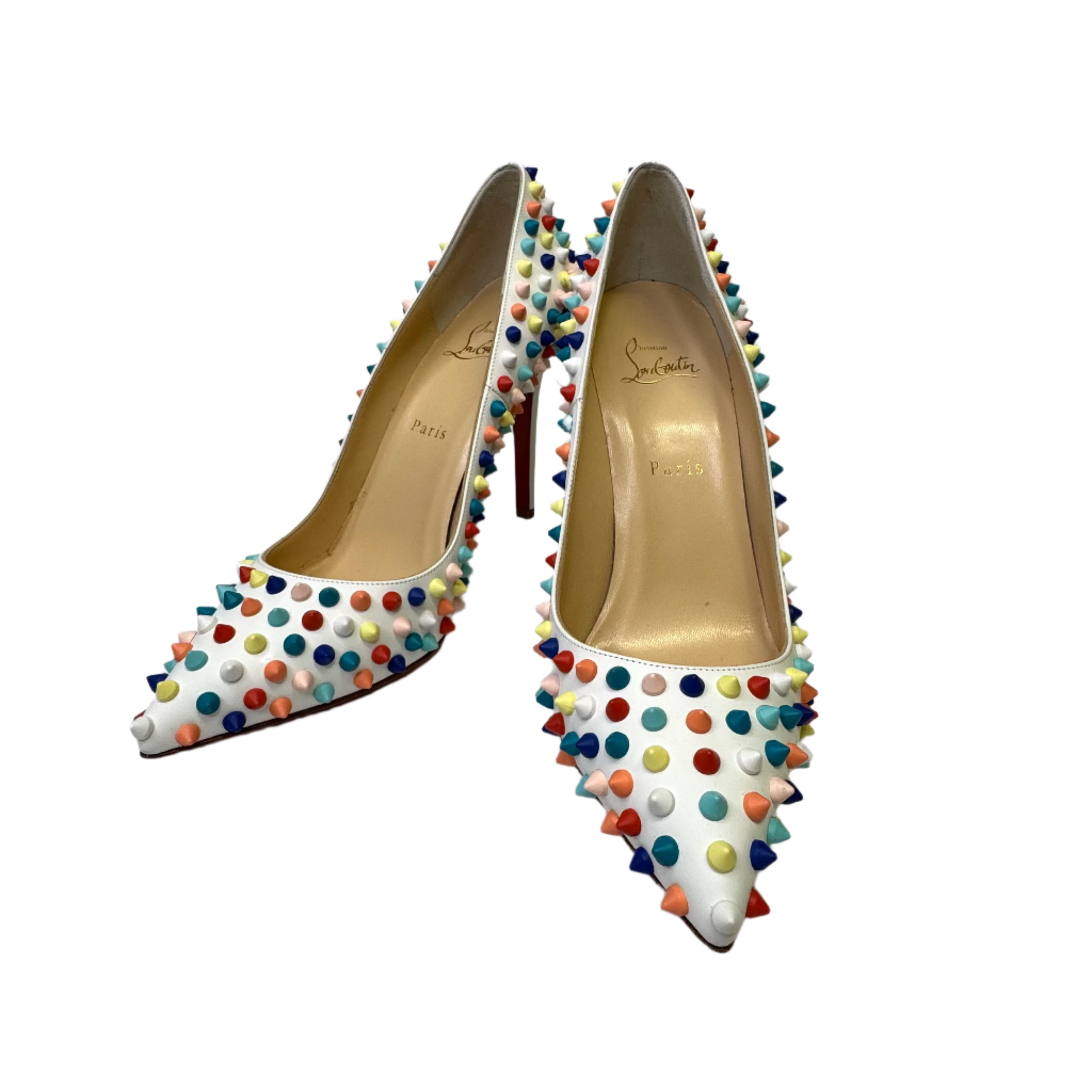 Christian Louboutin Gomme Pigalle Spikes 120 Pumps Multicoloured 39.5