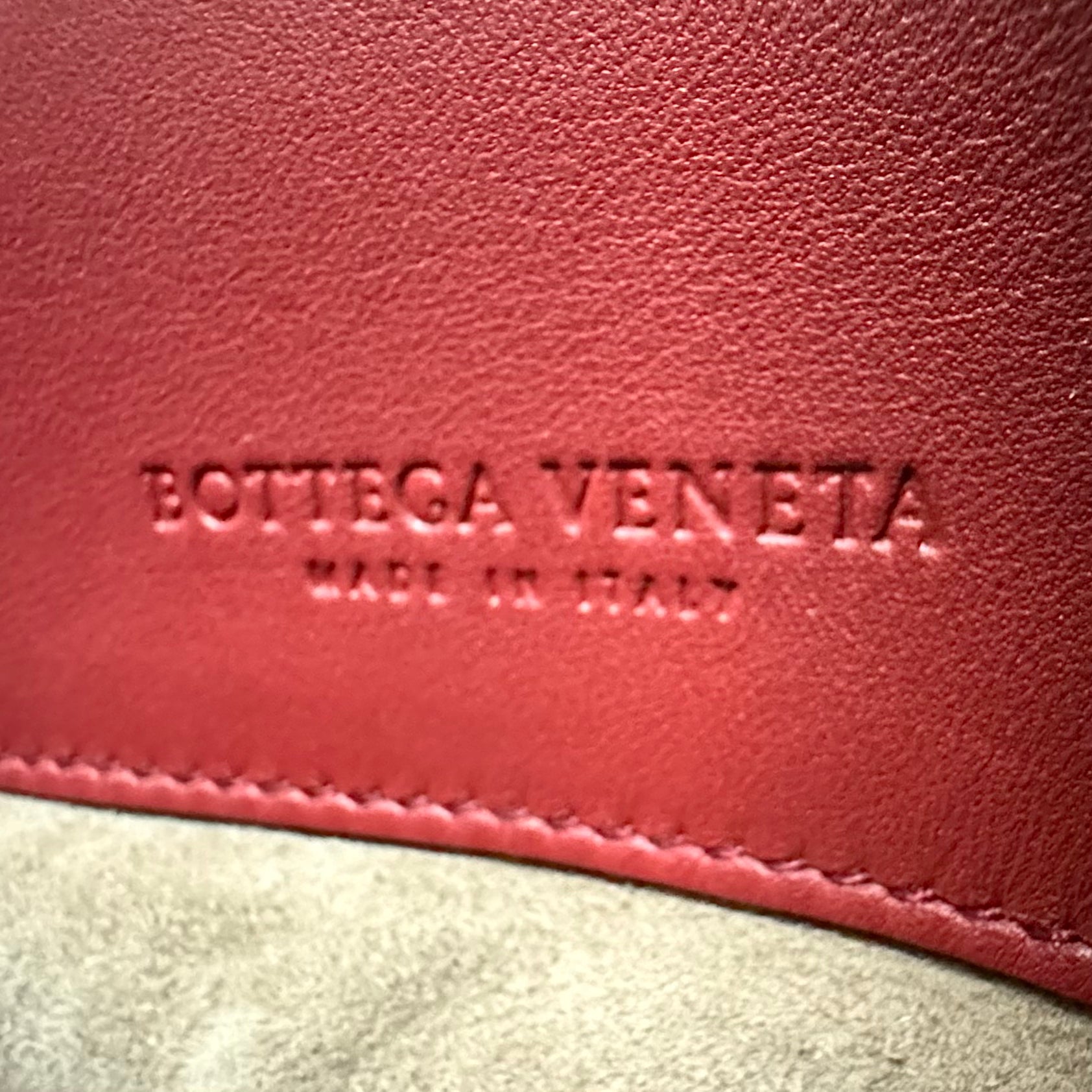 Bottega Veneta Intrecciato Nappa BV Luna Crossbody Bag Burgundy