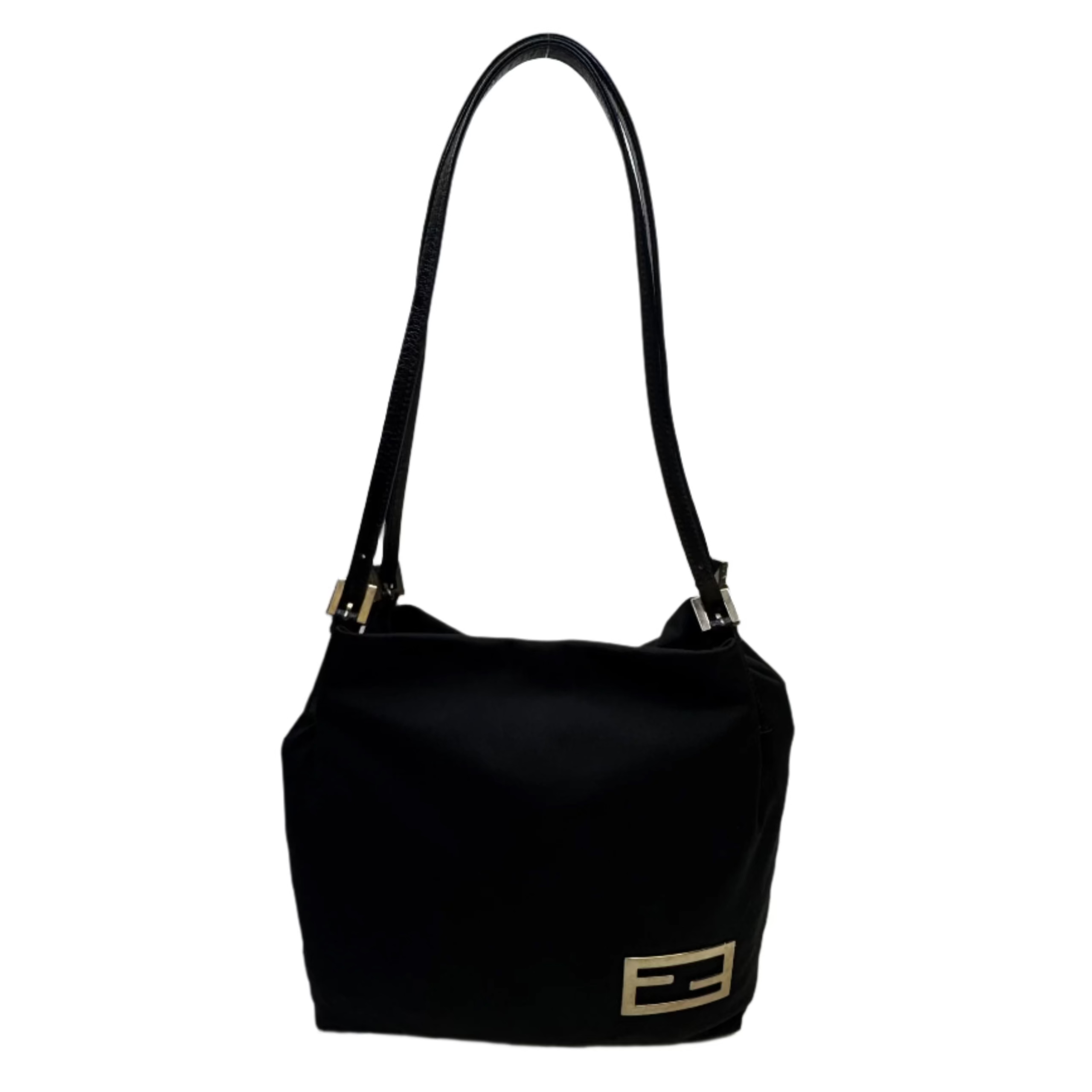 Fendi Mini Tote Bag Nylon Black