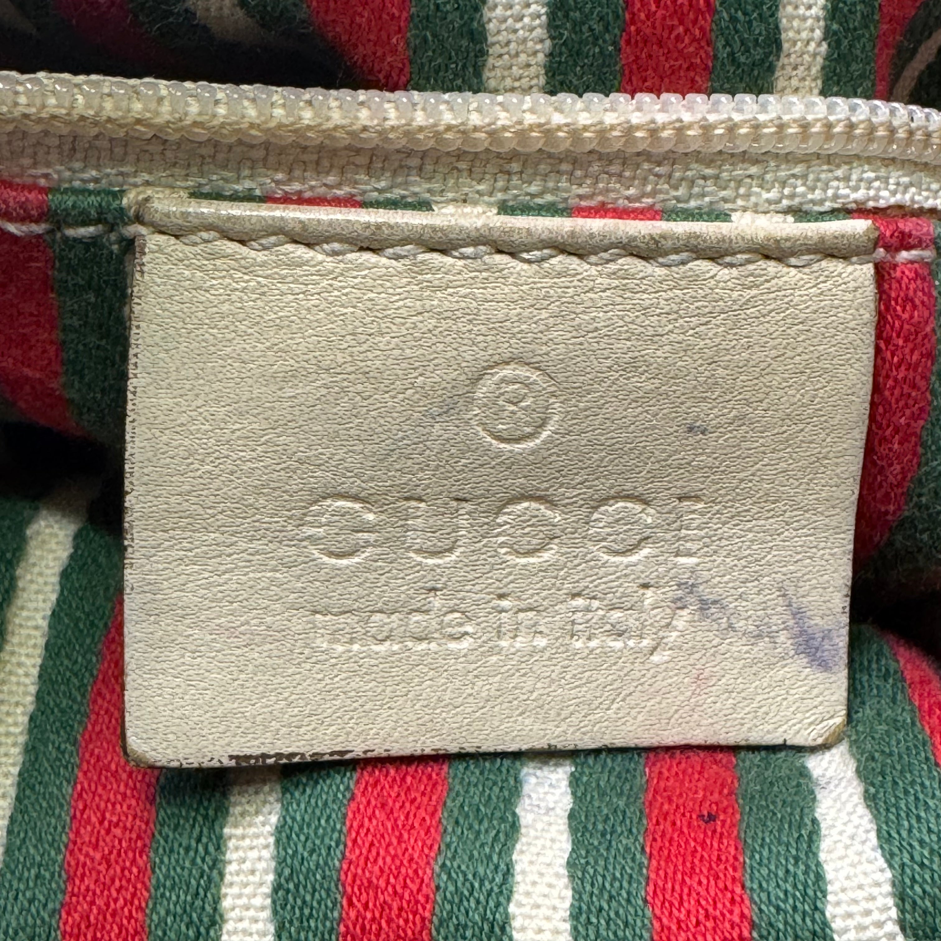 Guccui Monogram GG New Britt Hobo Ivory Shoulder Bag