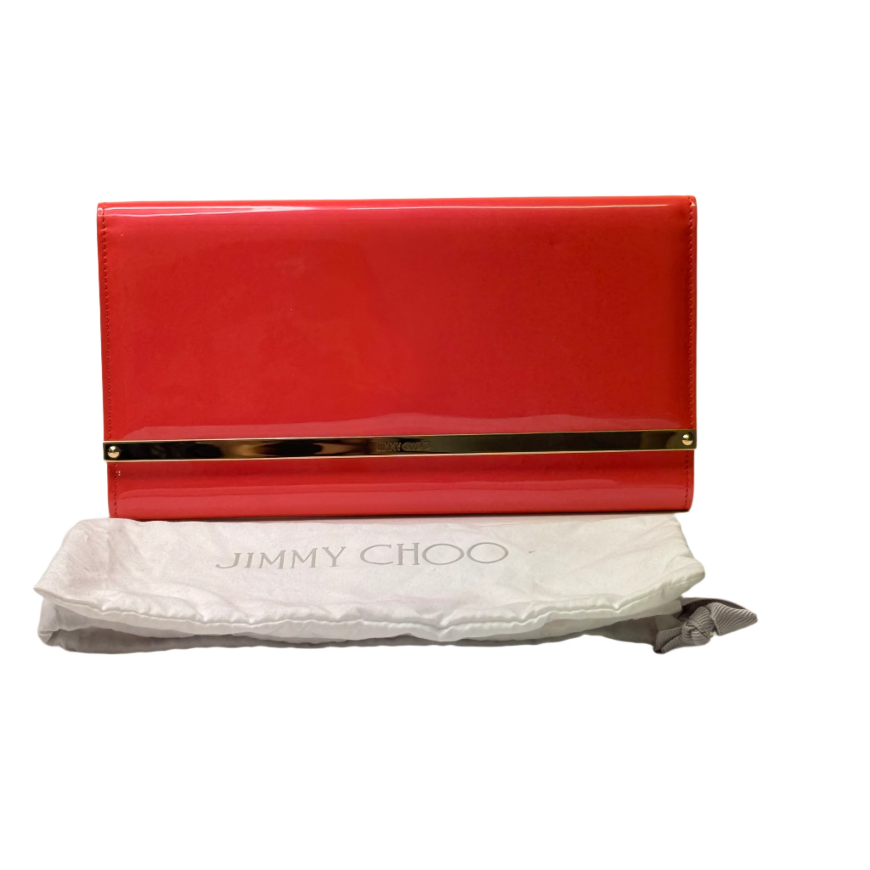 Jimmy Choo Clutch Patent Leather Pink