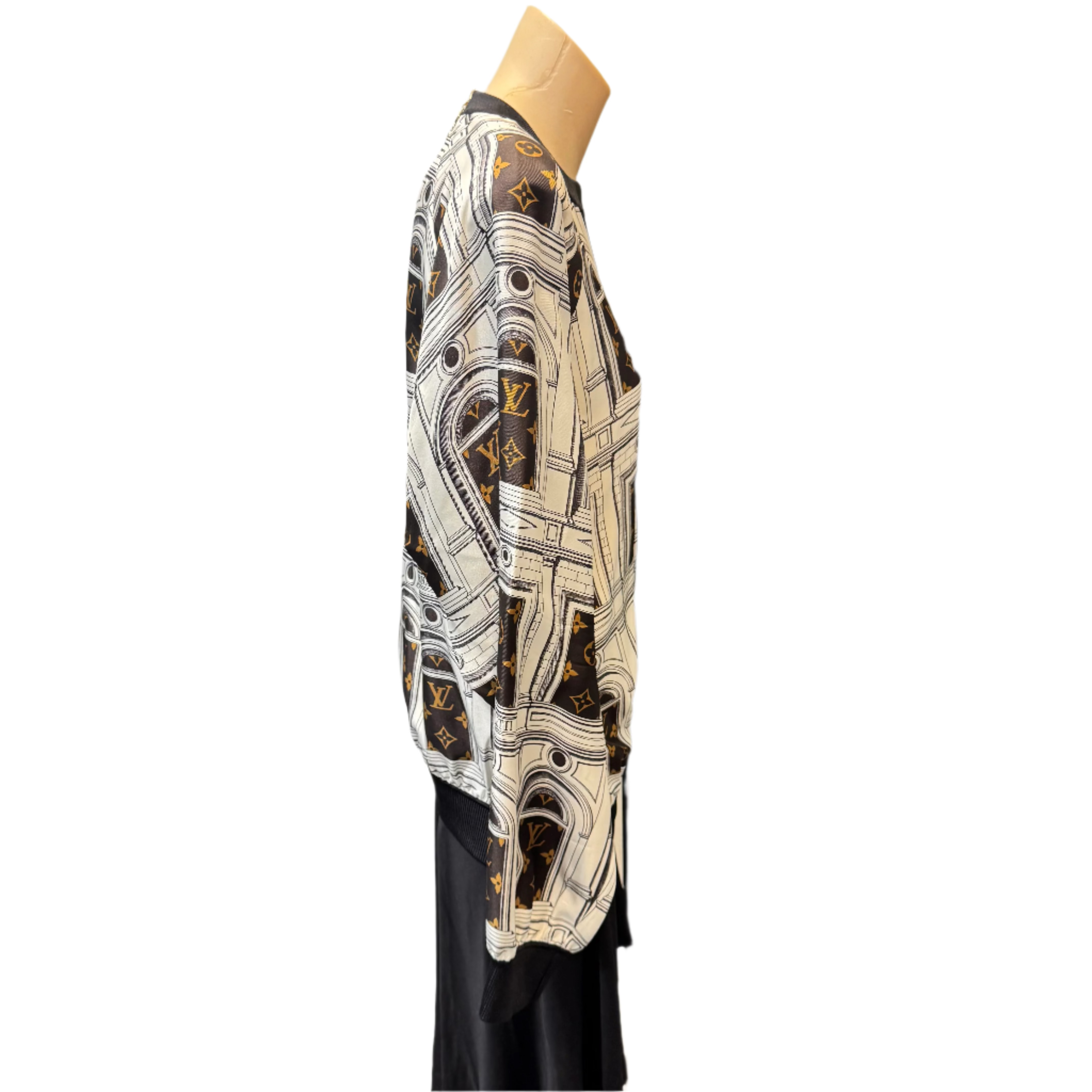 Louis Vuitton Fornasetti Collection Architecture Cropped Blouse Medium