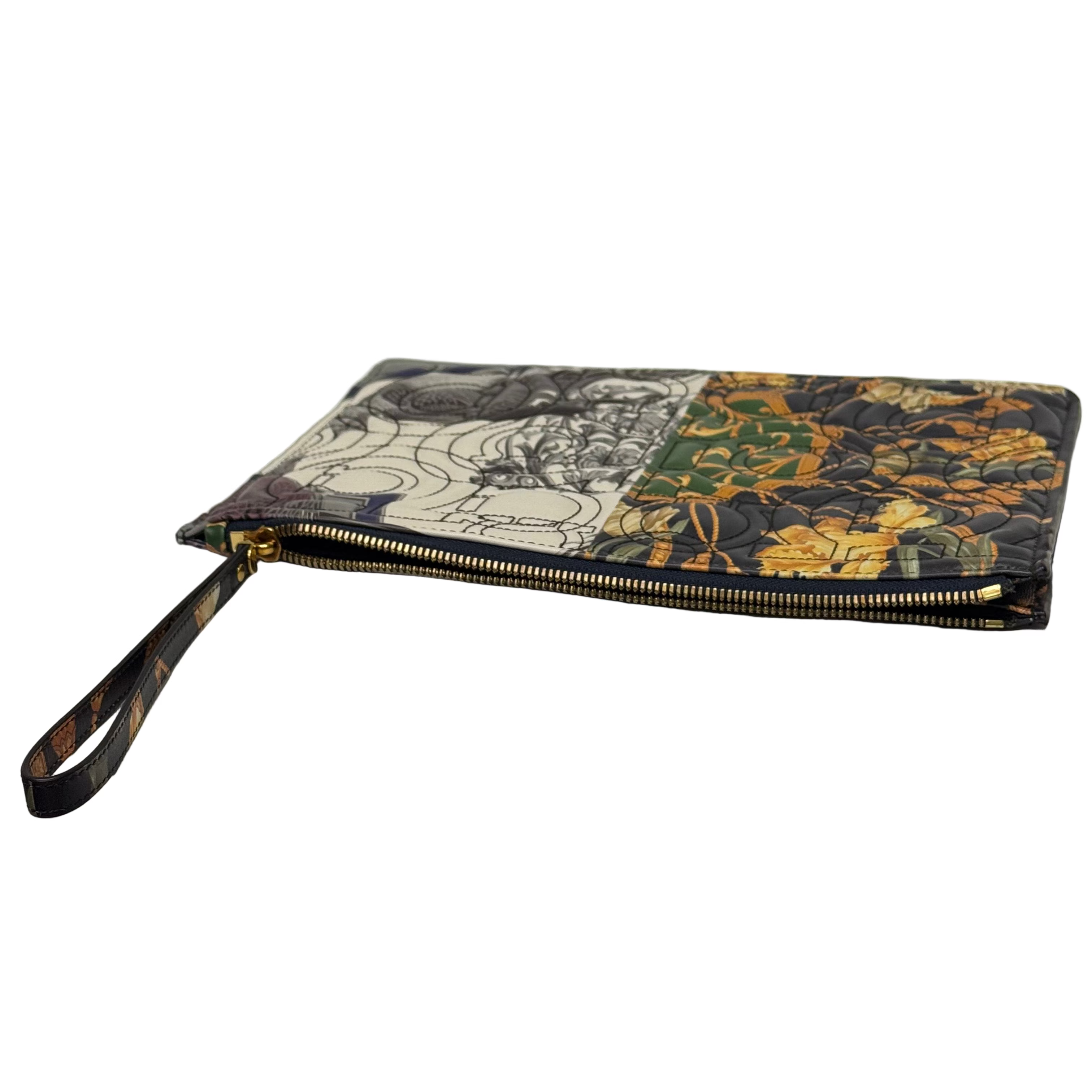 Salvatore Ferragamo Gancini Clutch Bag Leather Multicolour