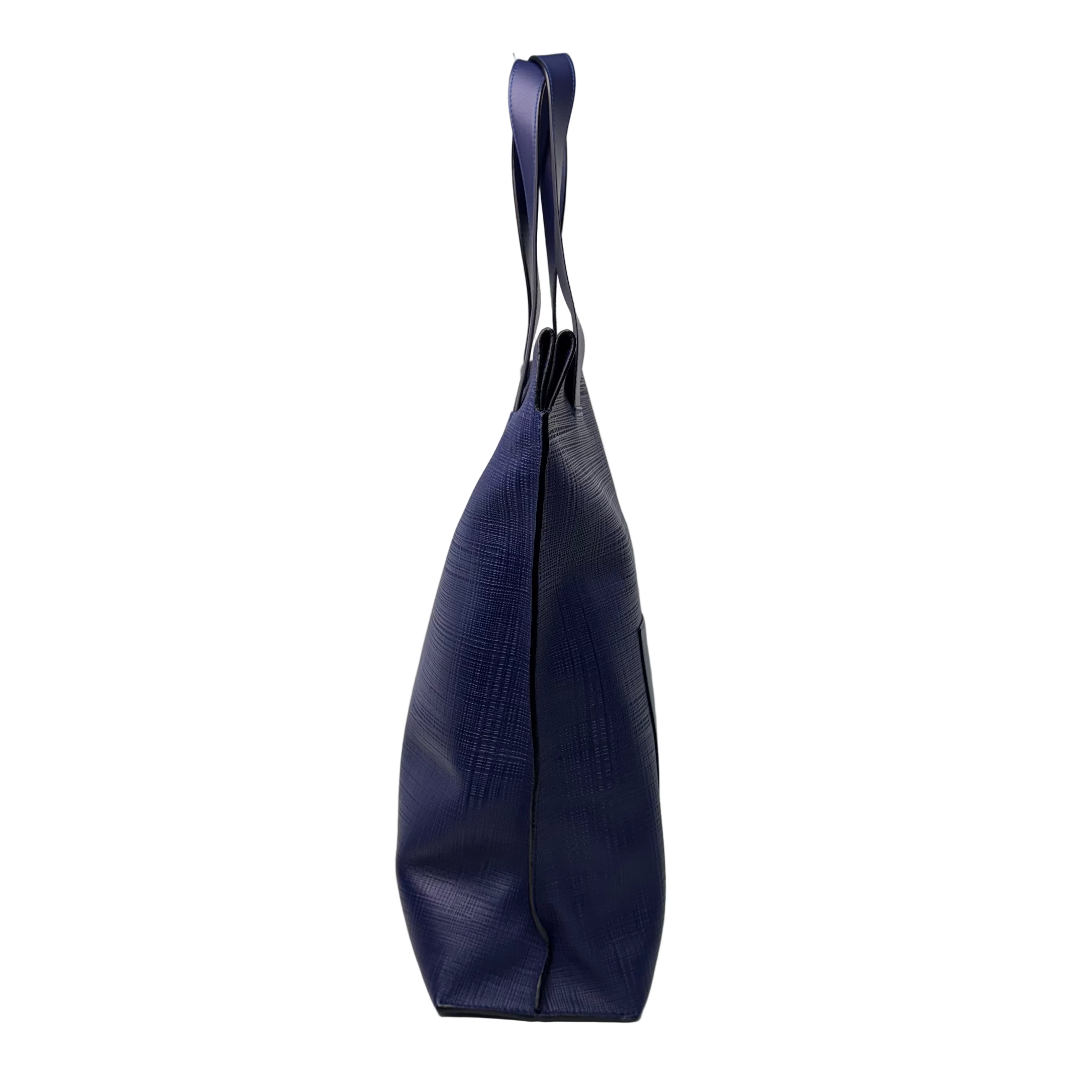 Loewe Shopper Tote Bag Leather Blue