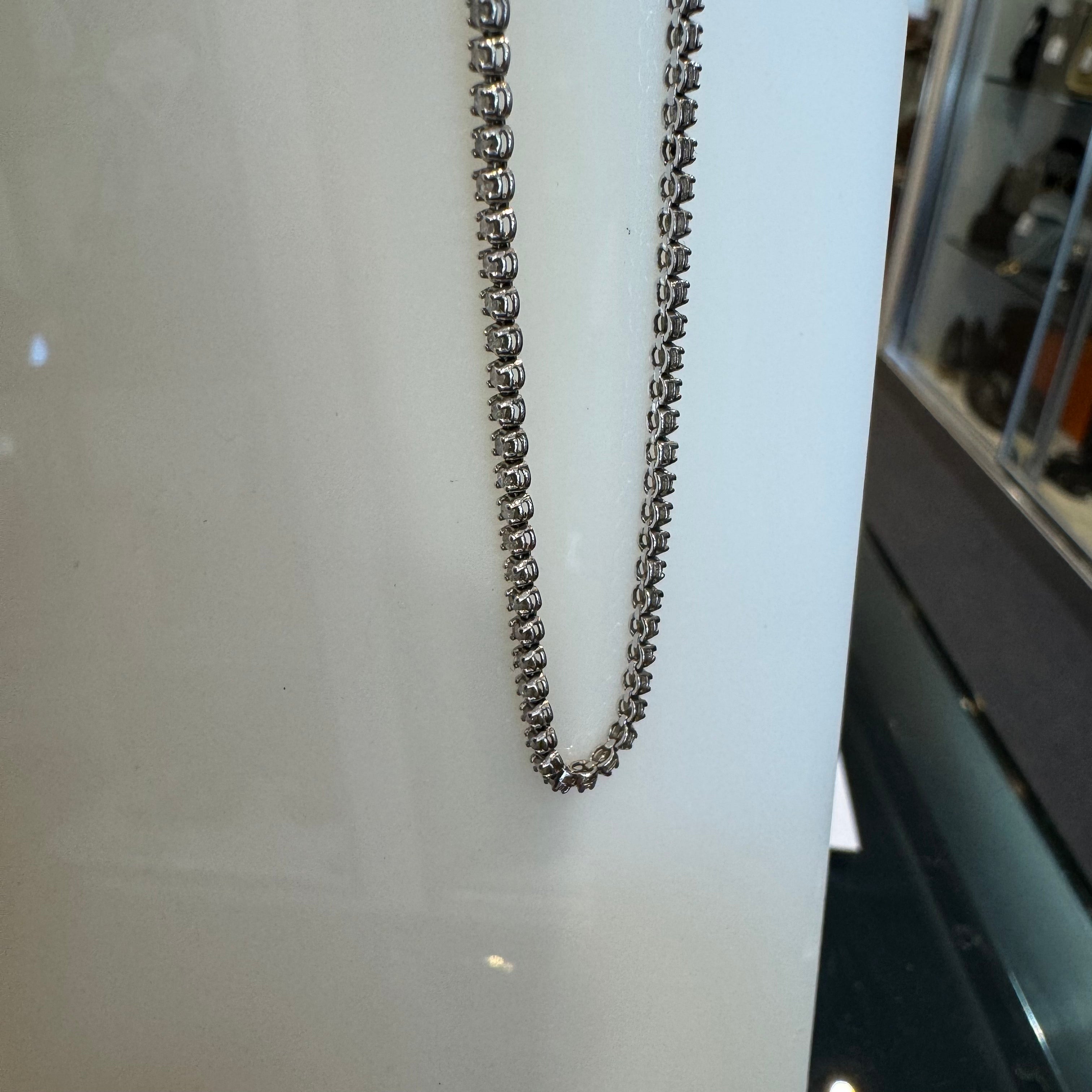 Tennis Bracelet Natural Diamond 0.5ct Tw on 14k White Gold, Deal of the Day