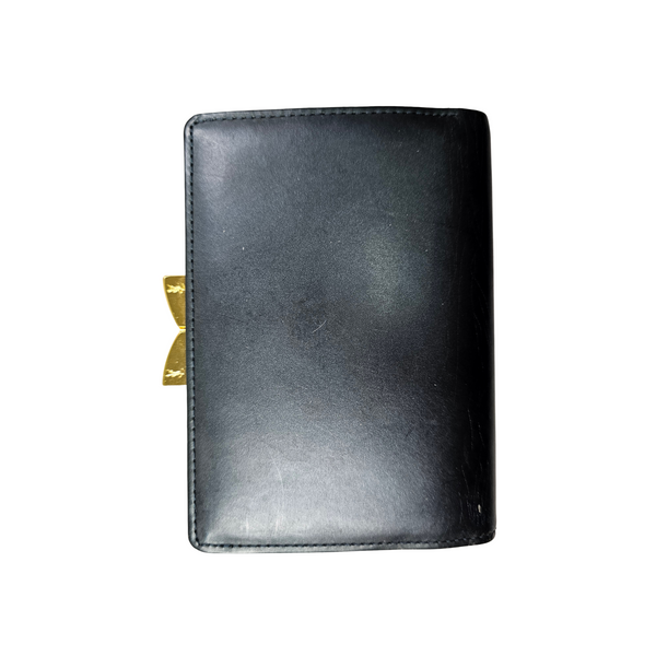 Yves Saint Laurent Navy Blue Leather Wallet