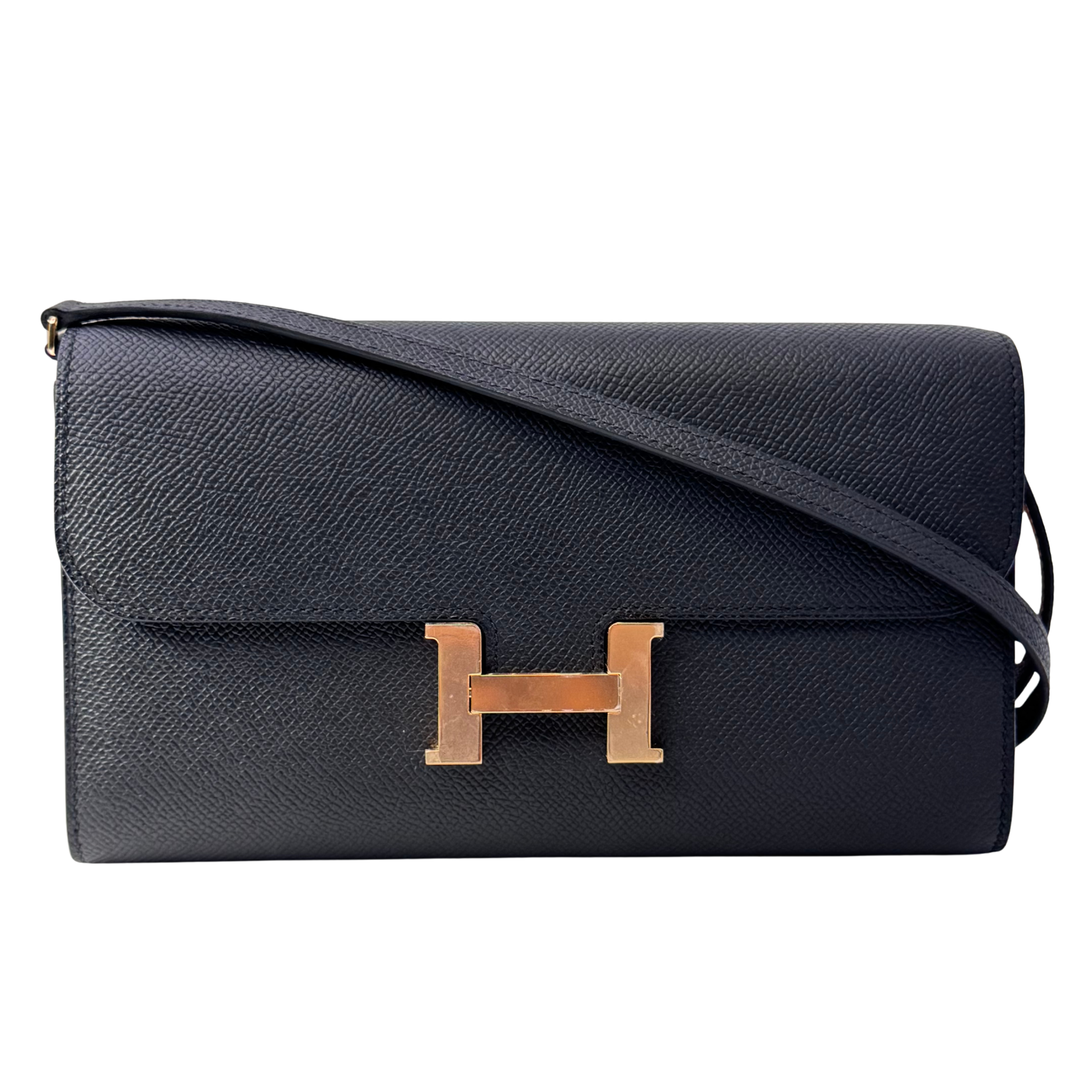 Hermés Constance To Go Crossbody Bag Black