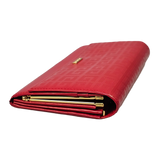 Givenchy Red Leather Long Wallet