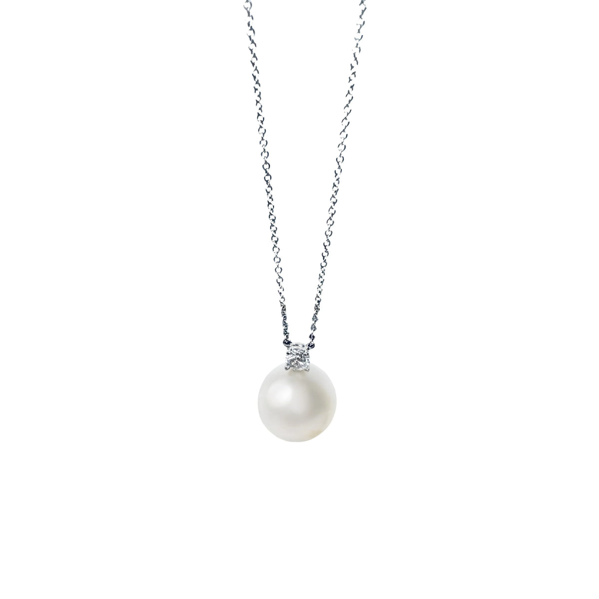 Tiffany & Co. South Sea Noble Pearl Necklace – 0.17 ct Diamond / Platinum - Lost Designer