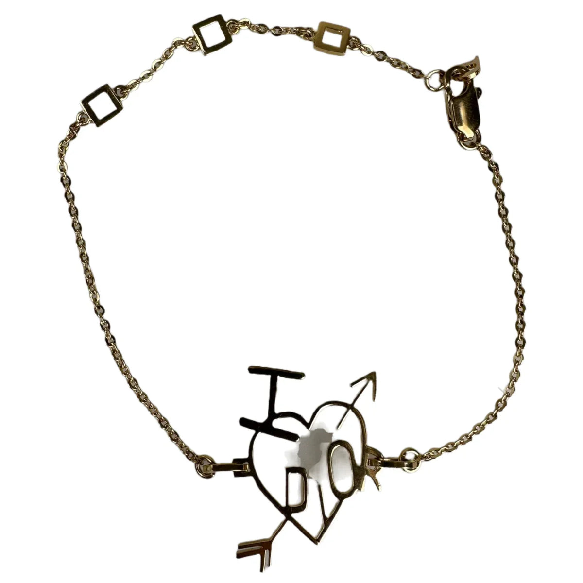 Christian Dior ‘I Love Dior’ Heart Bracelet Gold - Lost Designer