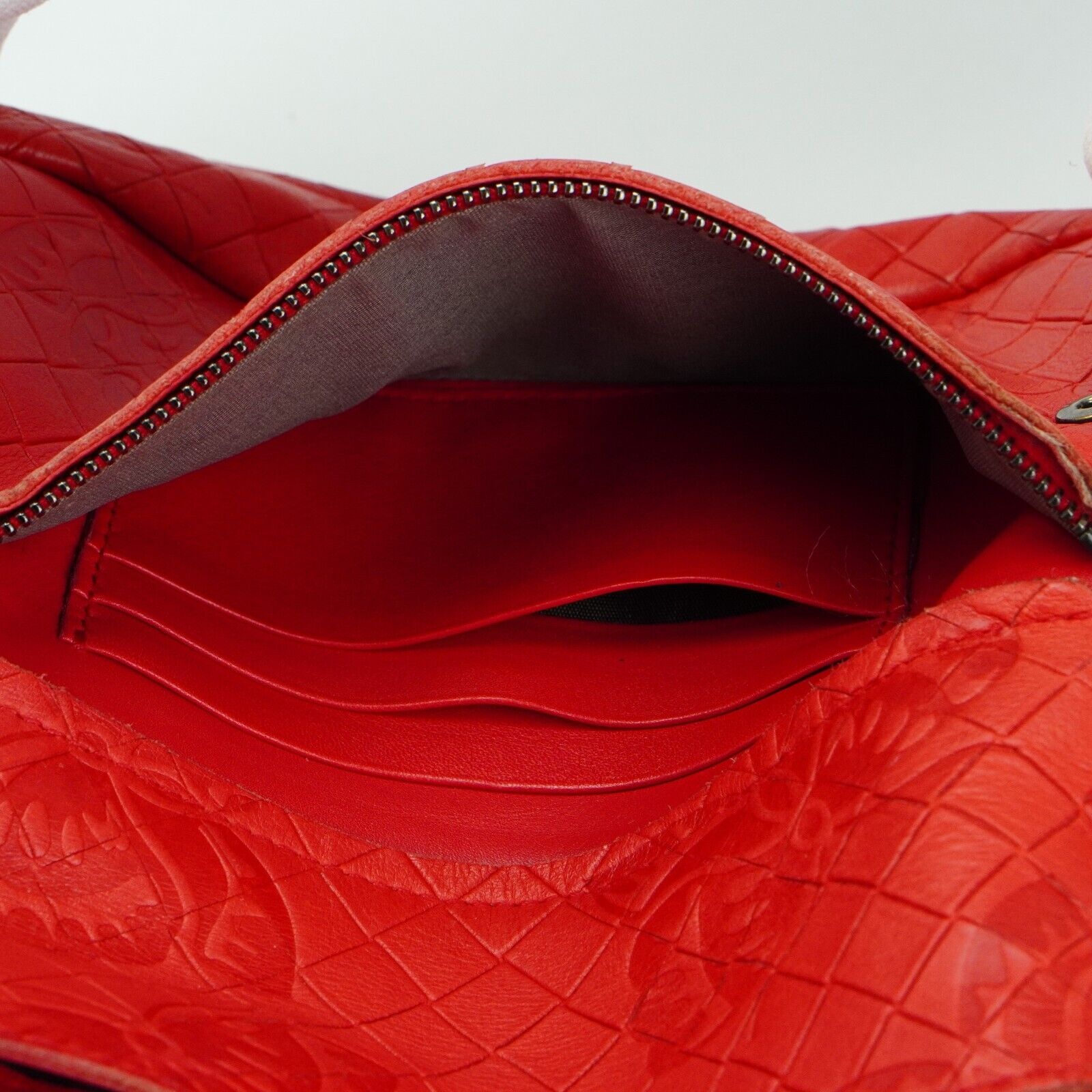 Bottega Veneta Olimpia mini Crossbody Leather Bag Red