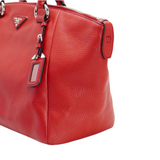 Prada Vitello Daino Pebbled Leather Tote Bag Red