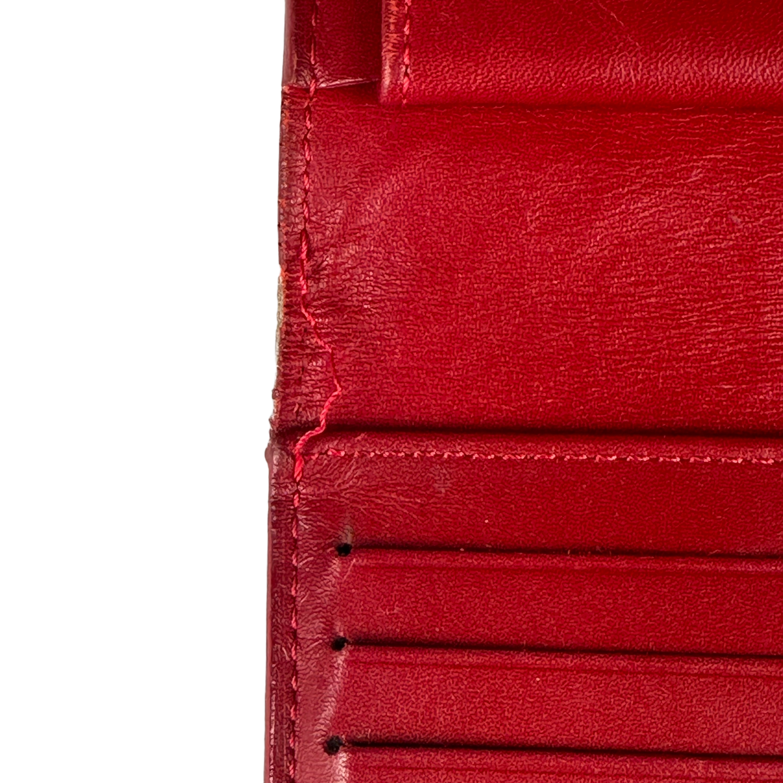 Louis Vuitton Monogram Vernis Porte Tresor International Wallet Red