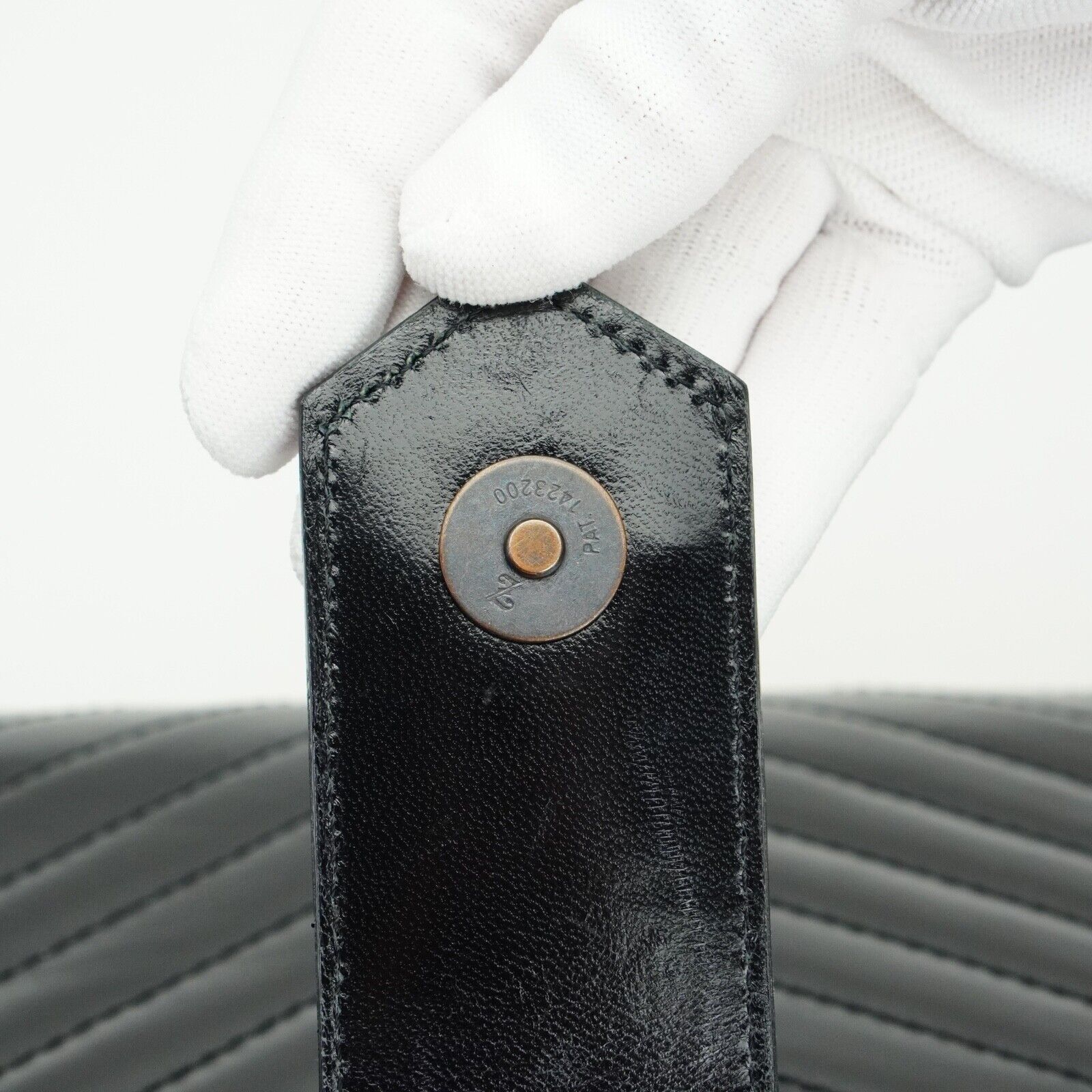 YSL Yves Saint Laurent Quilted Leather Clutch Bag Black