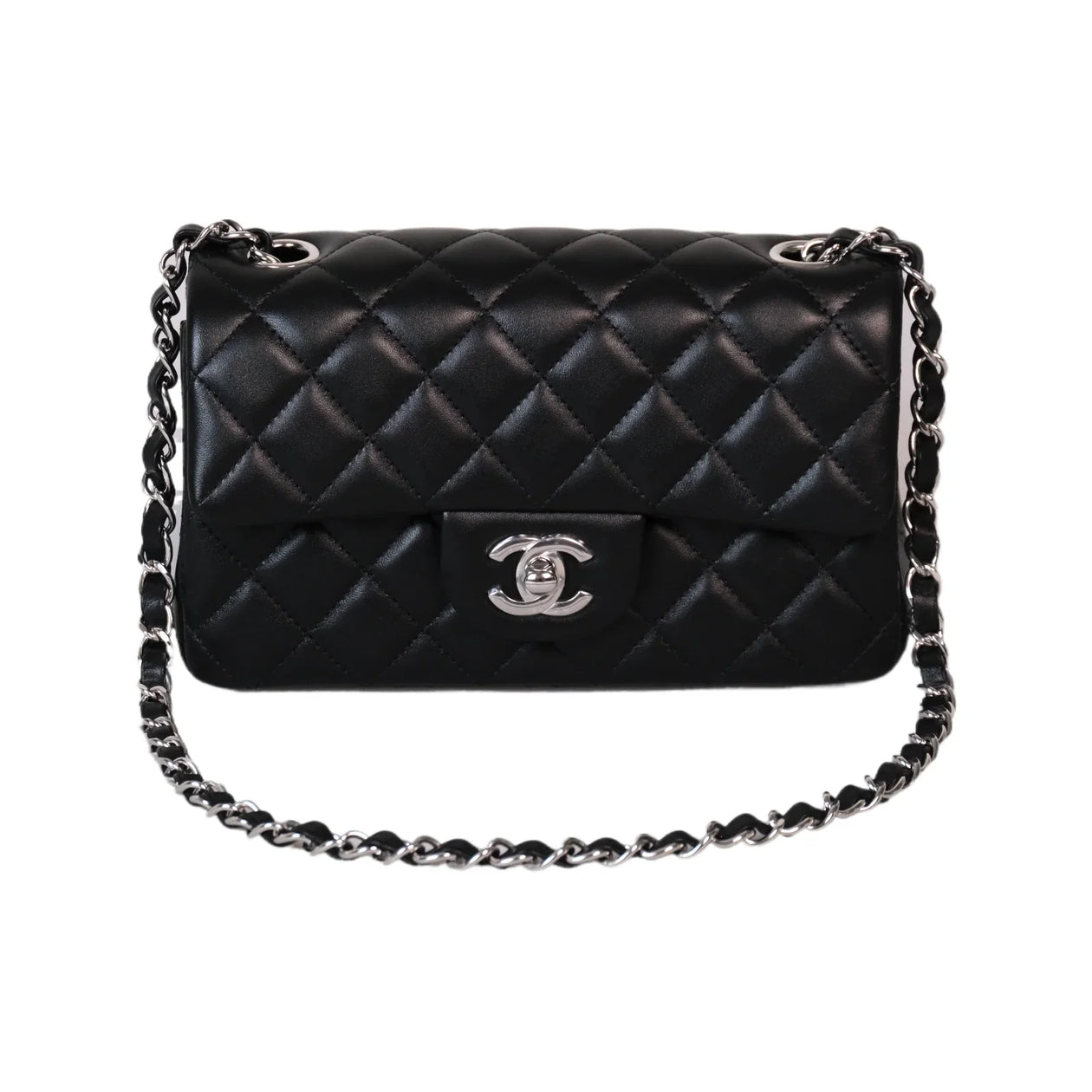 Chanel Mini Classic Flap Crossbody Bag Brand New Black