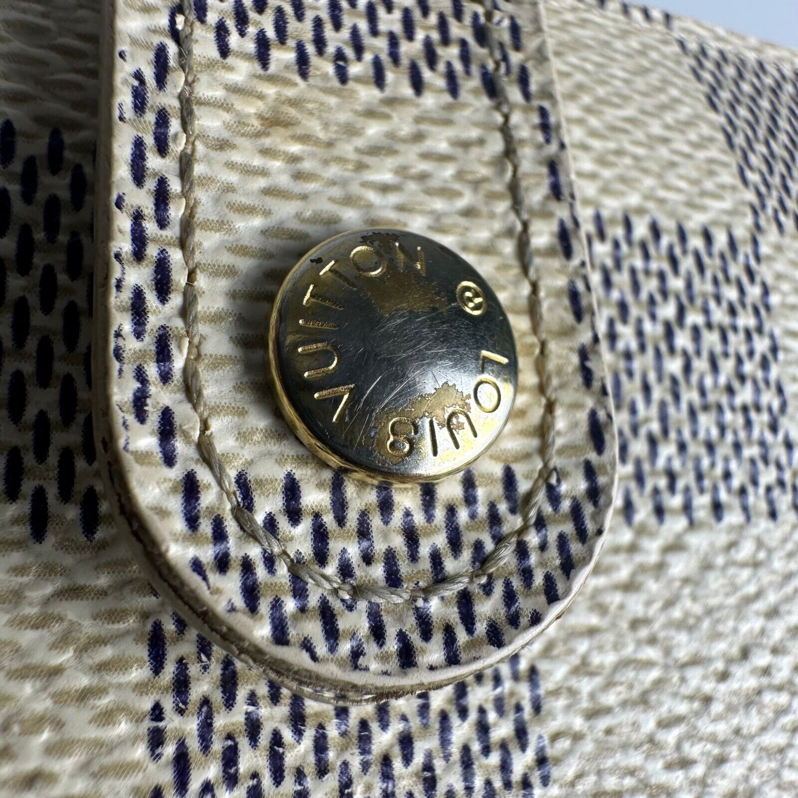 Louis Vuitton Damier Azul Portefeuille Viennois Fold Wallet
