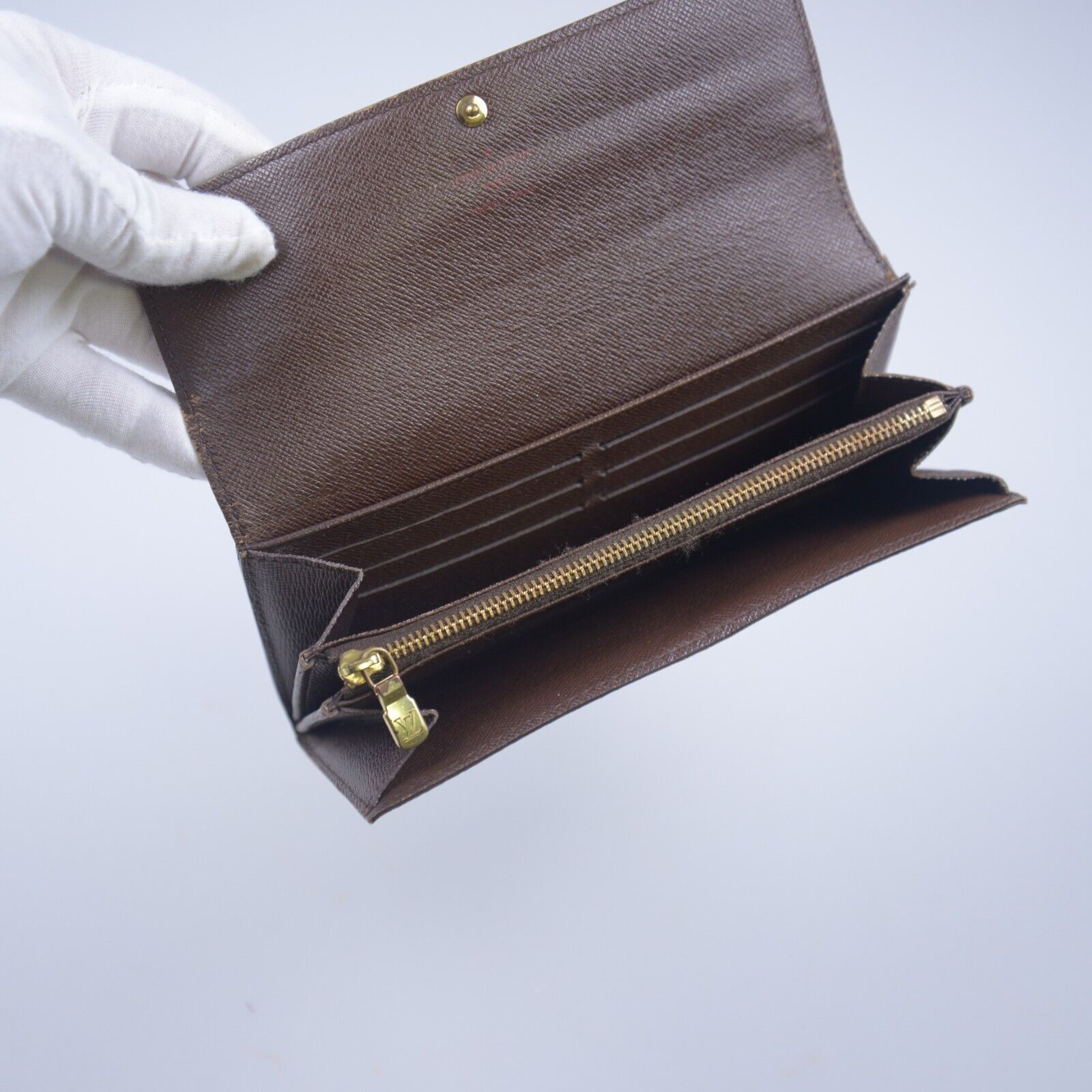 Louis Vuitton Damier Bifold Monogram Long Wallet Portefeuille Sala