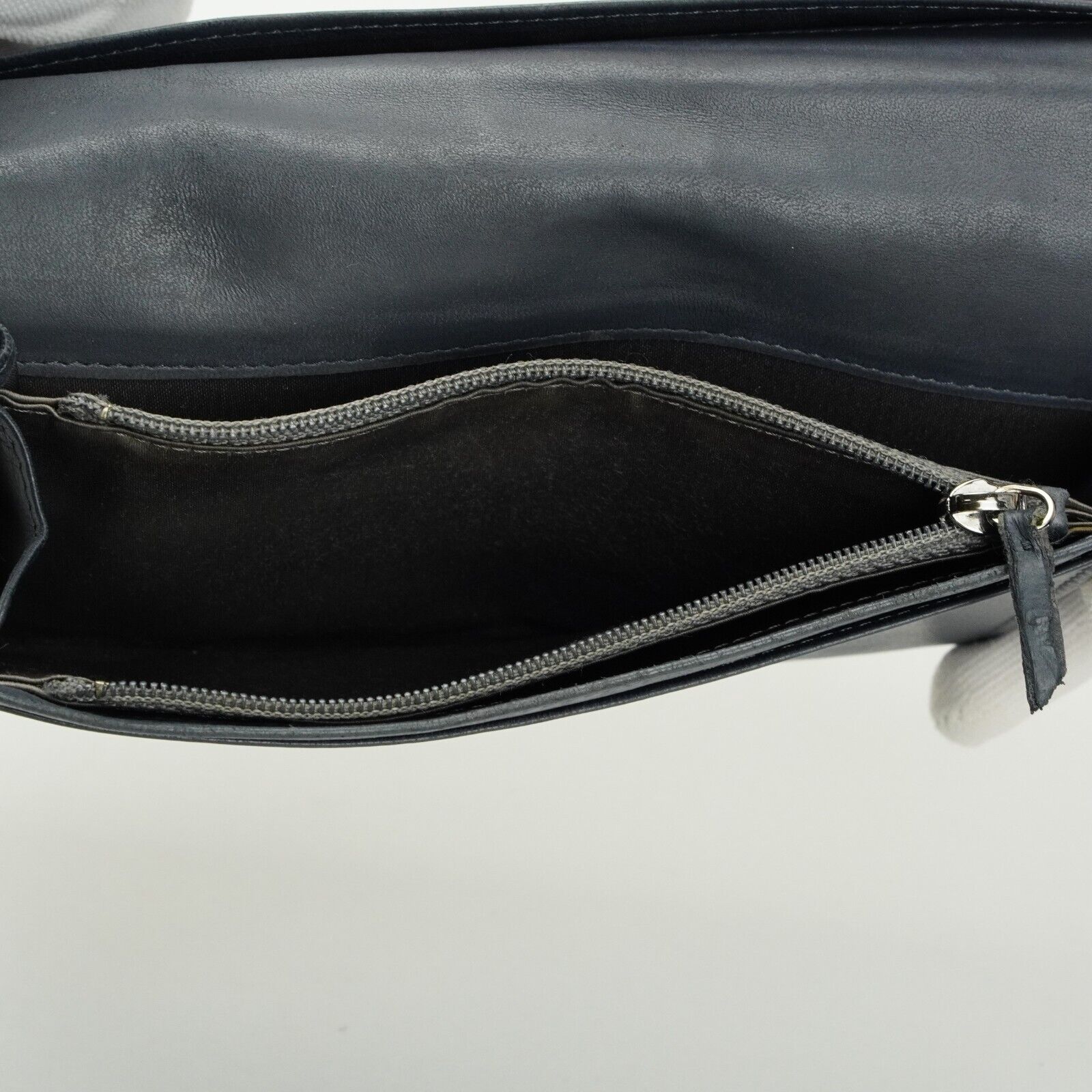 Chanel Camellia Mark Long Wallet Grey