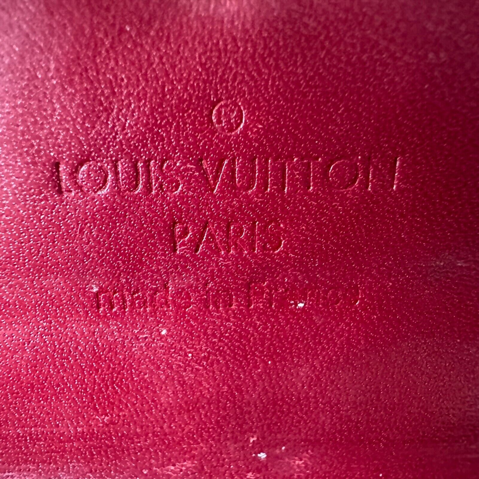 Louis Vuitton Monogram Vernis Porte Tresor International Wallet Red