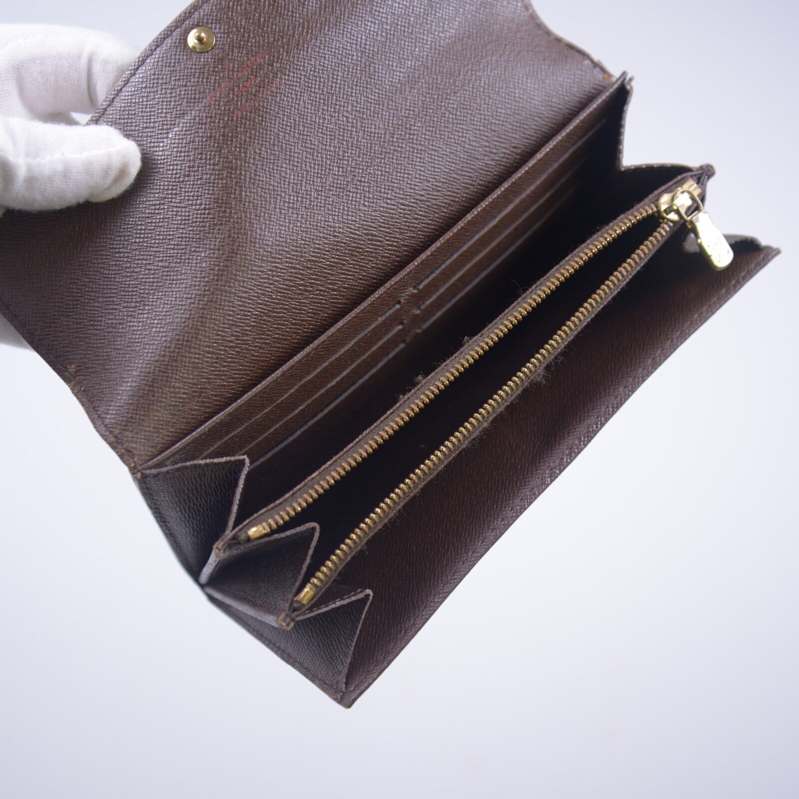 Louis Vuitton Damier Bifold Monogram Long Wallet Portefeuille Sala