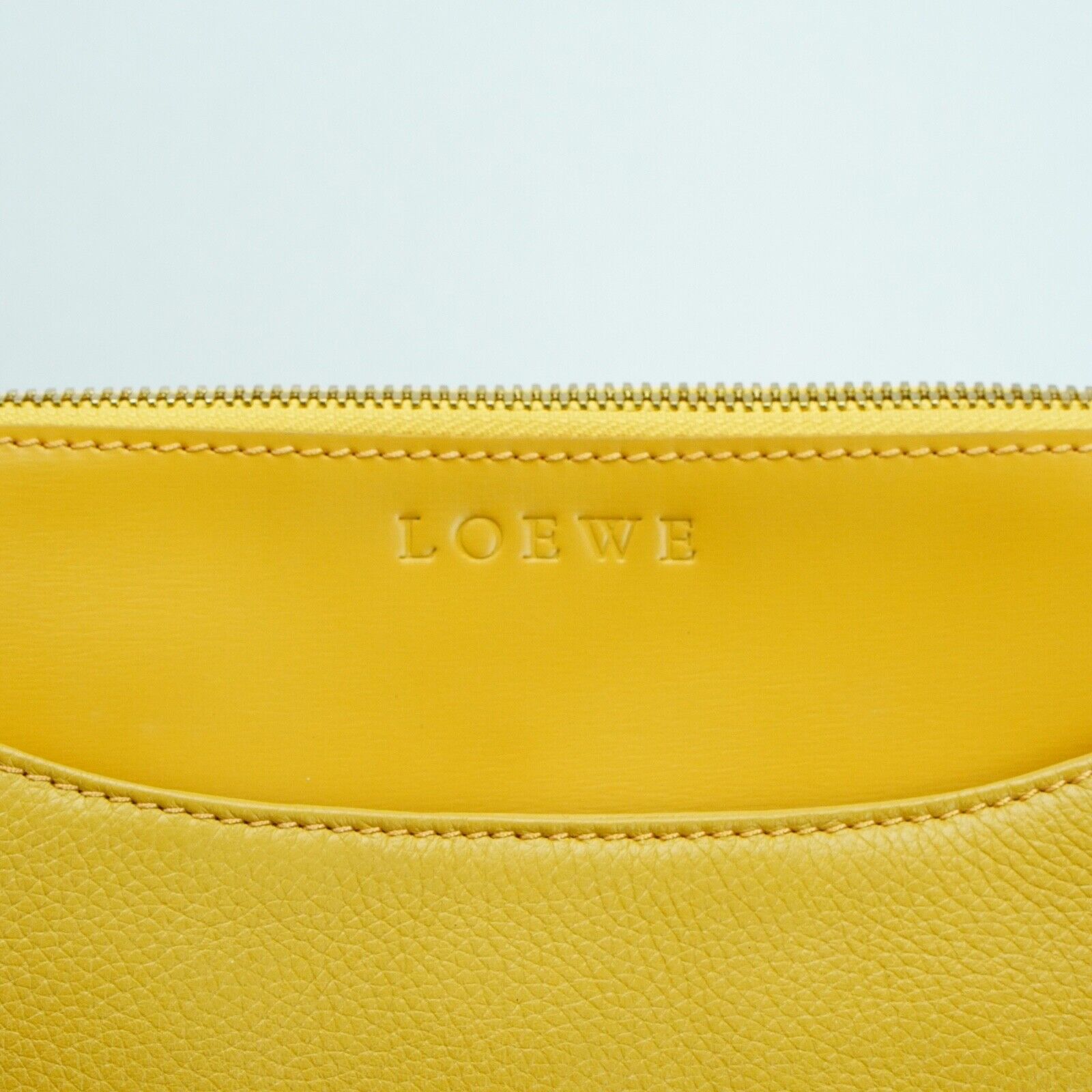 Loewe Leather Square Shoulder Bag Mustard