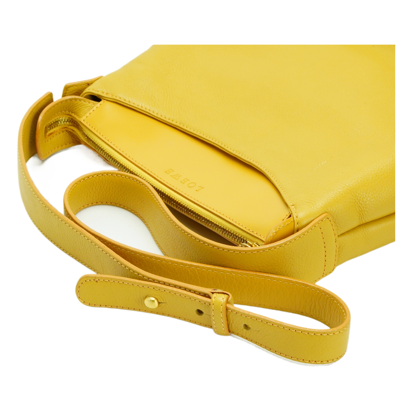Loewe Leather Square Shoulder Bag Mustard