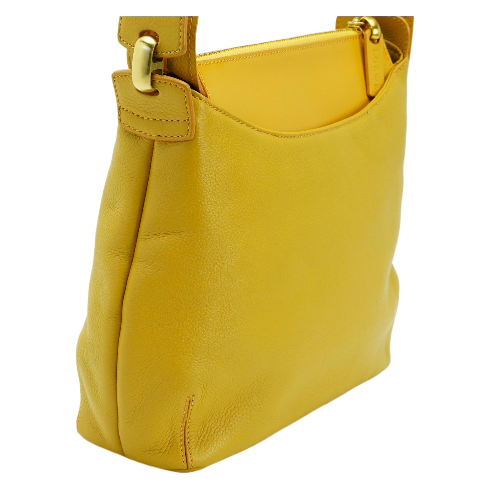 Loewe Leather Square Shoulder Bag Mustard