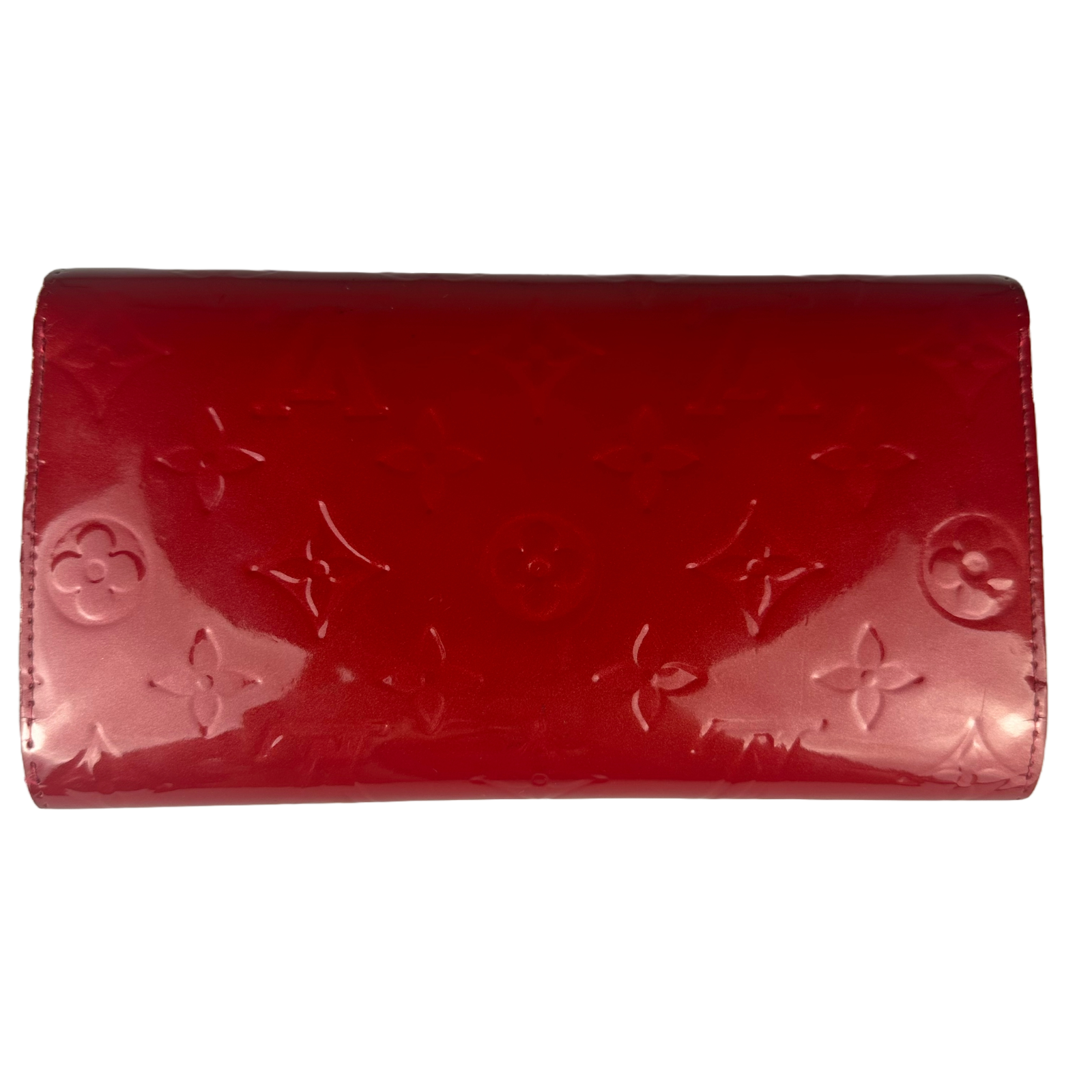 Louis Vuitton Monogram Vernis Porte Tresor International Wallet Red