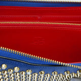 Christian Louboutin Panettone Spike Long Wallet Blue