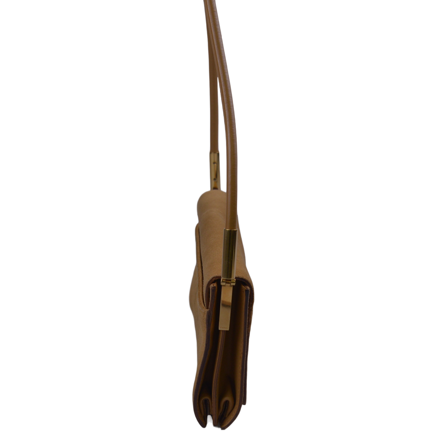 Gucci GG Blondie Baguette Bag, Tan Suede Leather