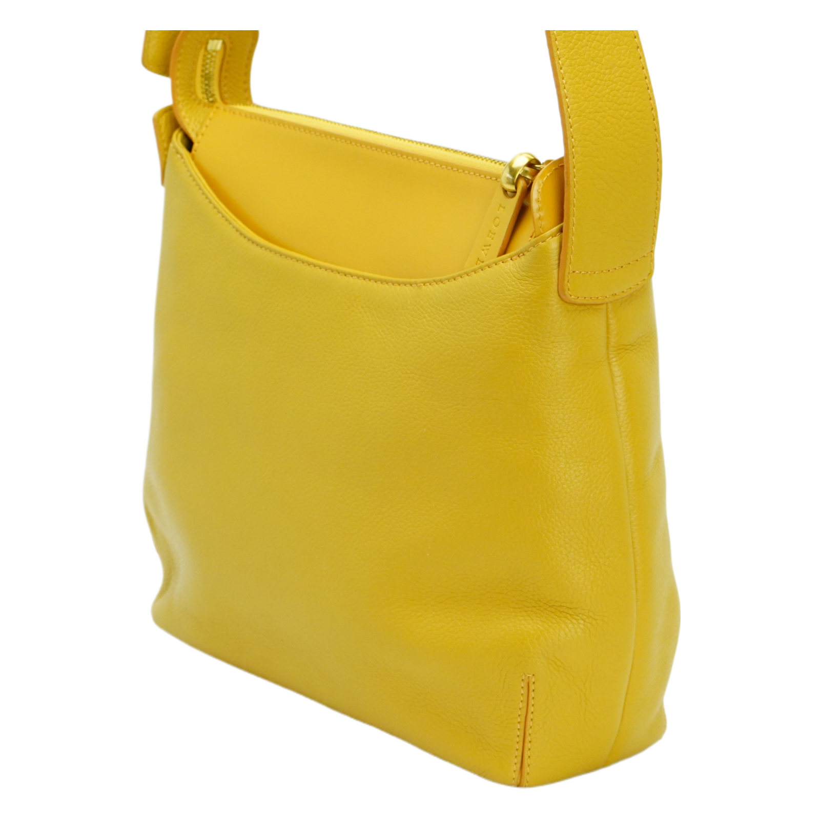 Loewe Leather Square Shoulder Bag Mustard