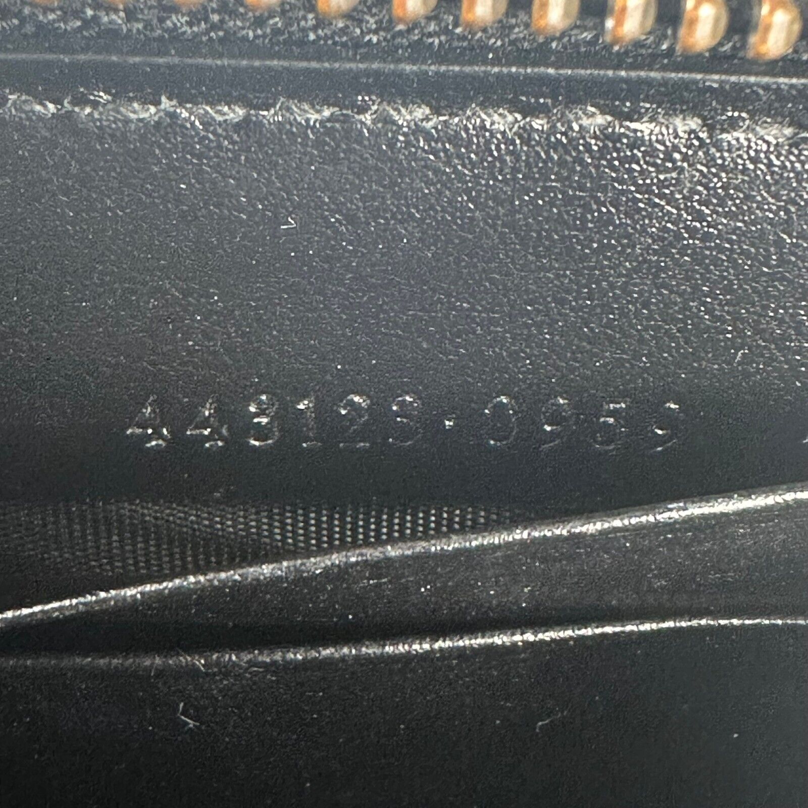 Gucci GG Marmont Zip-Around Long Wallet, Black Matelassé Chevron Leather